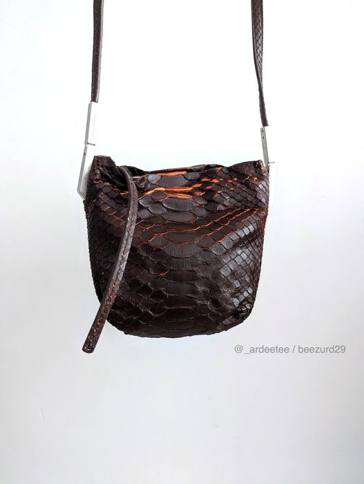 Rick Owens *NEW* PYTHON SMALL ADRI CROSSBODY BAG | Grailed