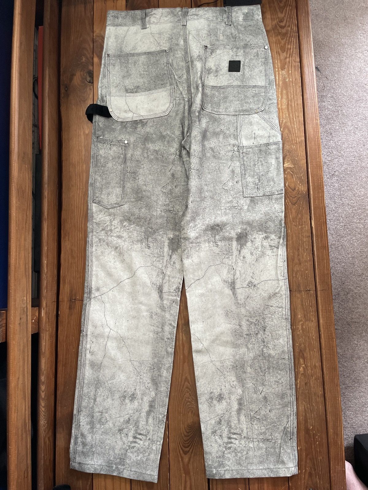 Fugazi × Unsound Rags Fugazi Unsound Rags Concrete Double Knee Carpenter Pants Size US 32 / EU 48 - 3 Thumbnail