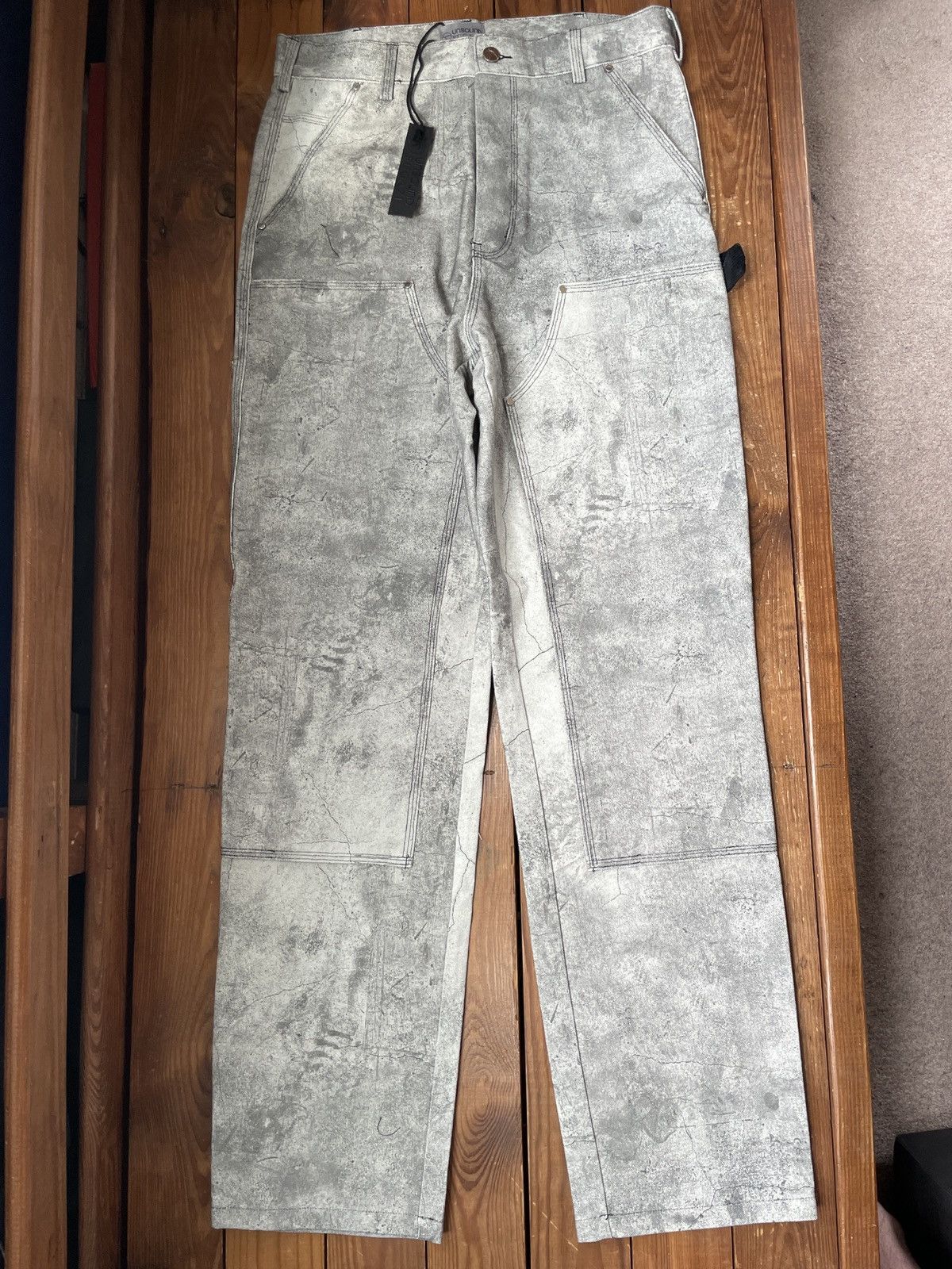 Fugazi × Unsound Rags Fugazi Unsound Rags Concrete Double Knee Carpenter Pants Size US 32 / EU 48 - 1 Thumbnail
