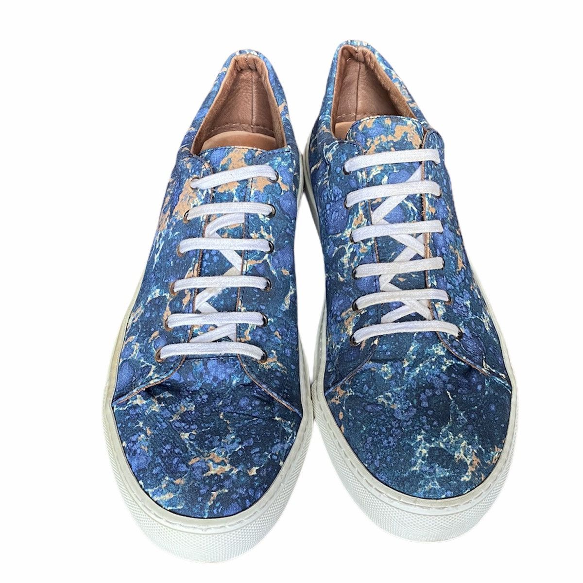 Acne Studios Rare Fall13 Acne Studios Blue Marble Adrian Sneakers Size US 11 / EU 44 - 1 Thumbnail