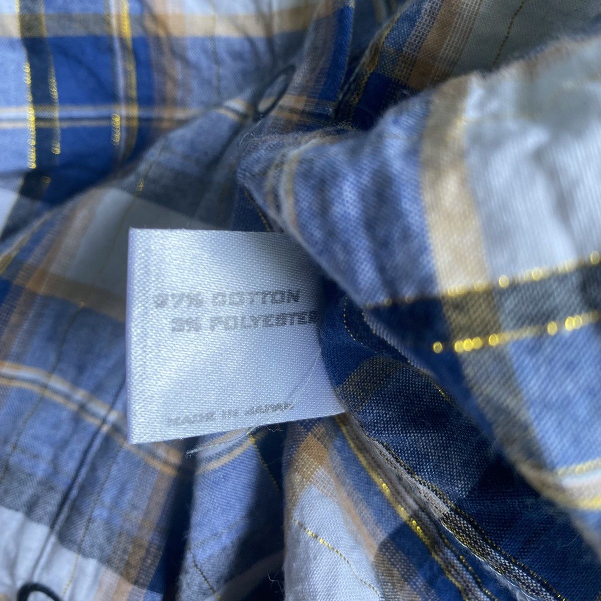 Number (N)ine The High Street Plaid Gold Thread Western Shirt Size US S / EU 44-46 / 1 - 9 Thumbnail