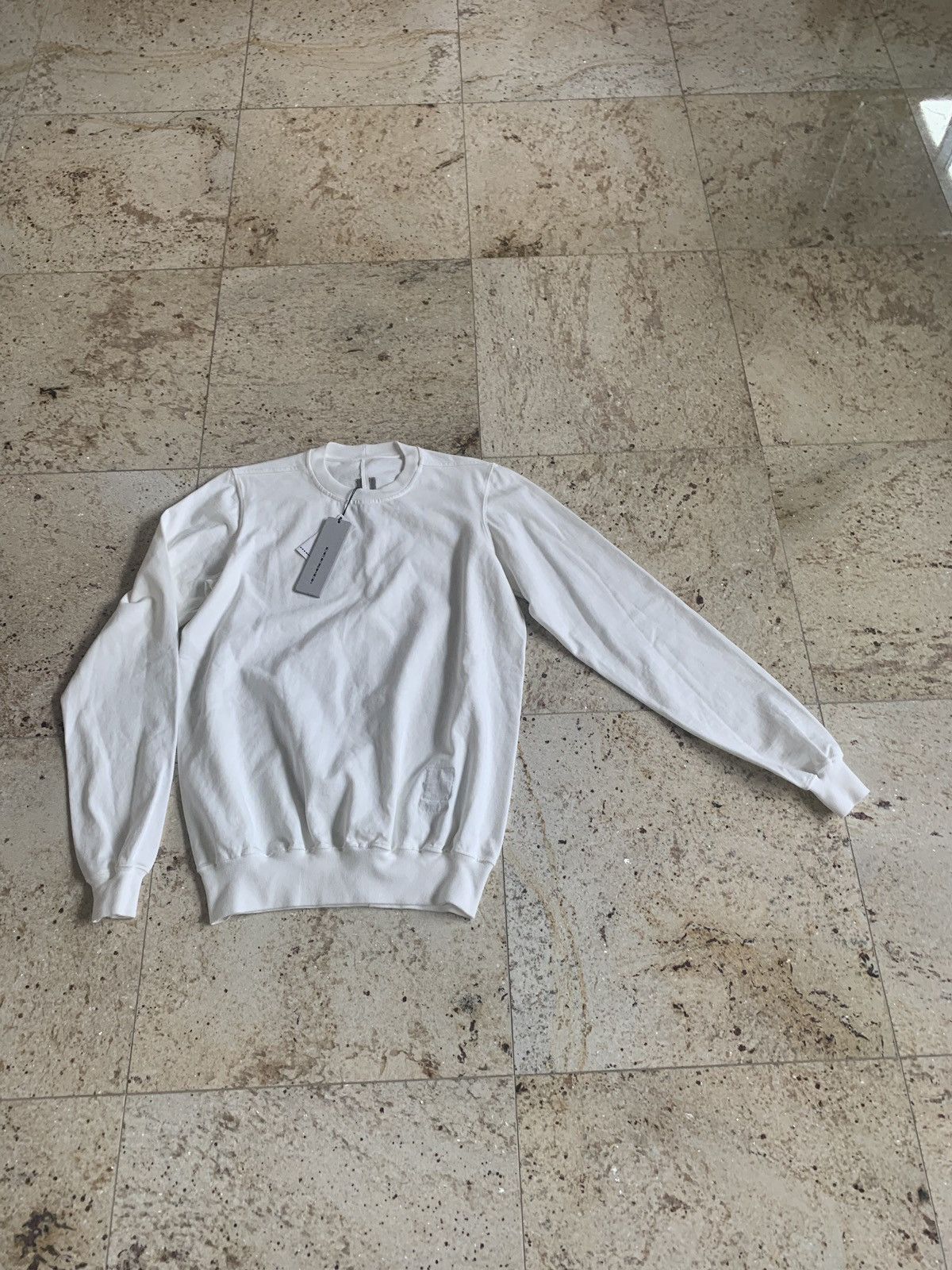 Rick Owens Drkshdw SS19 -RIG Crewneck Sweater in Milk Size US S / EU 44-46 / 1 - 2 Thumbnail