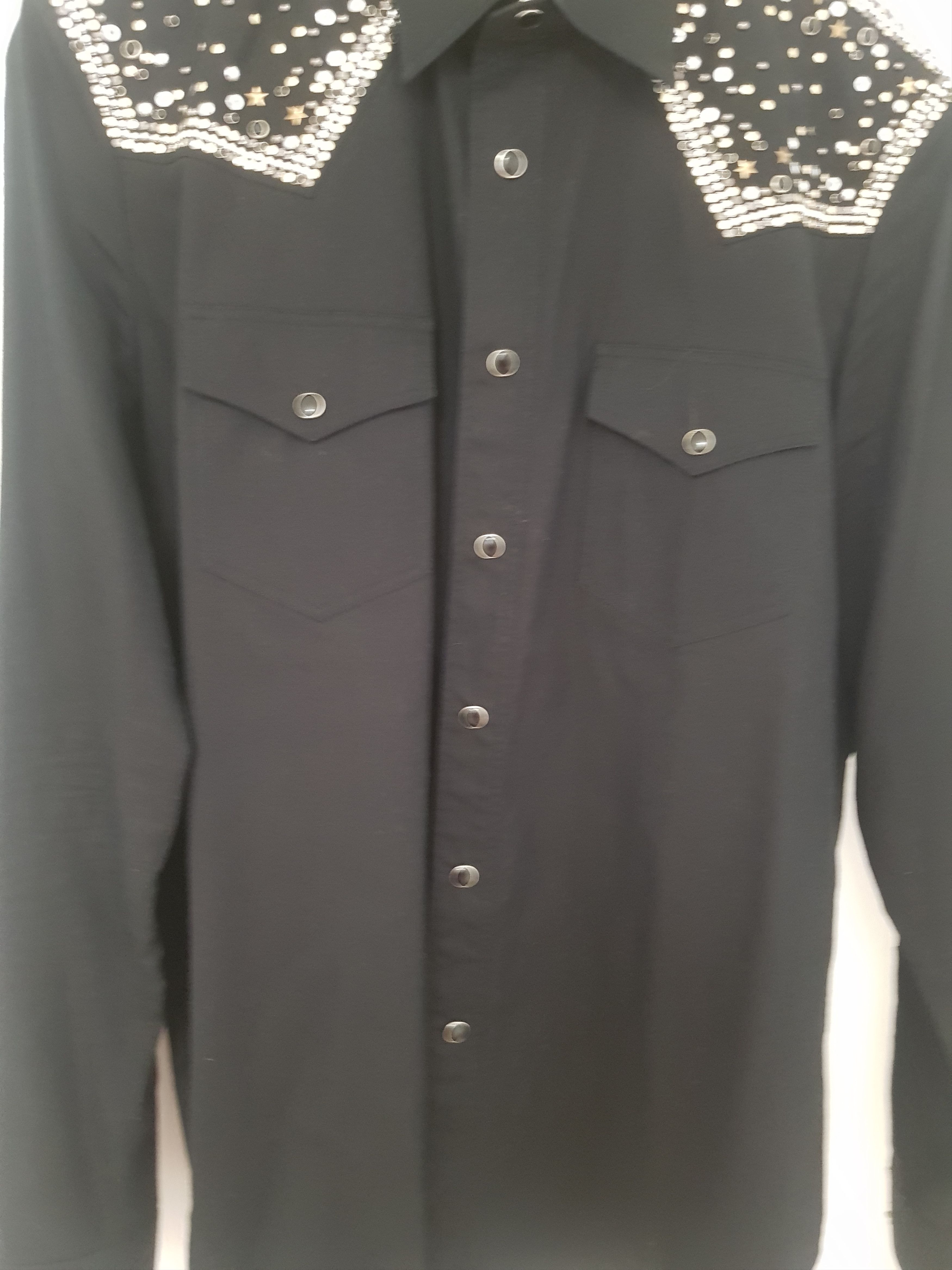 Saint Laurent Paris SAINT LAURENT Studded Embellished Shirt 39 Size US M / EU 48-50 / 2 - 7 Thumbnail
