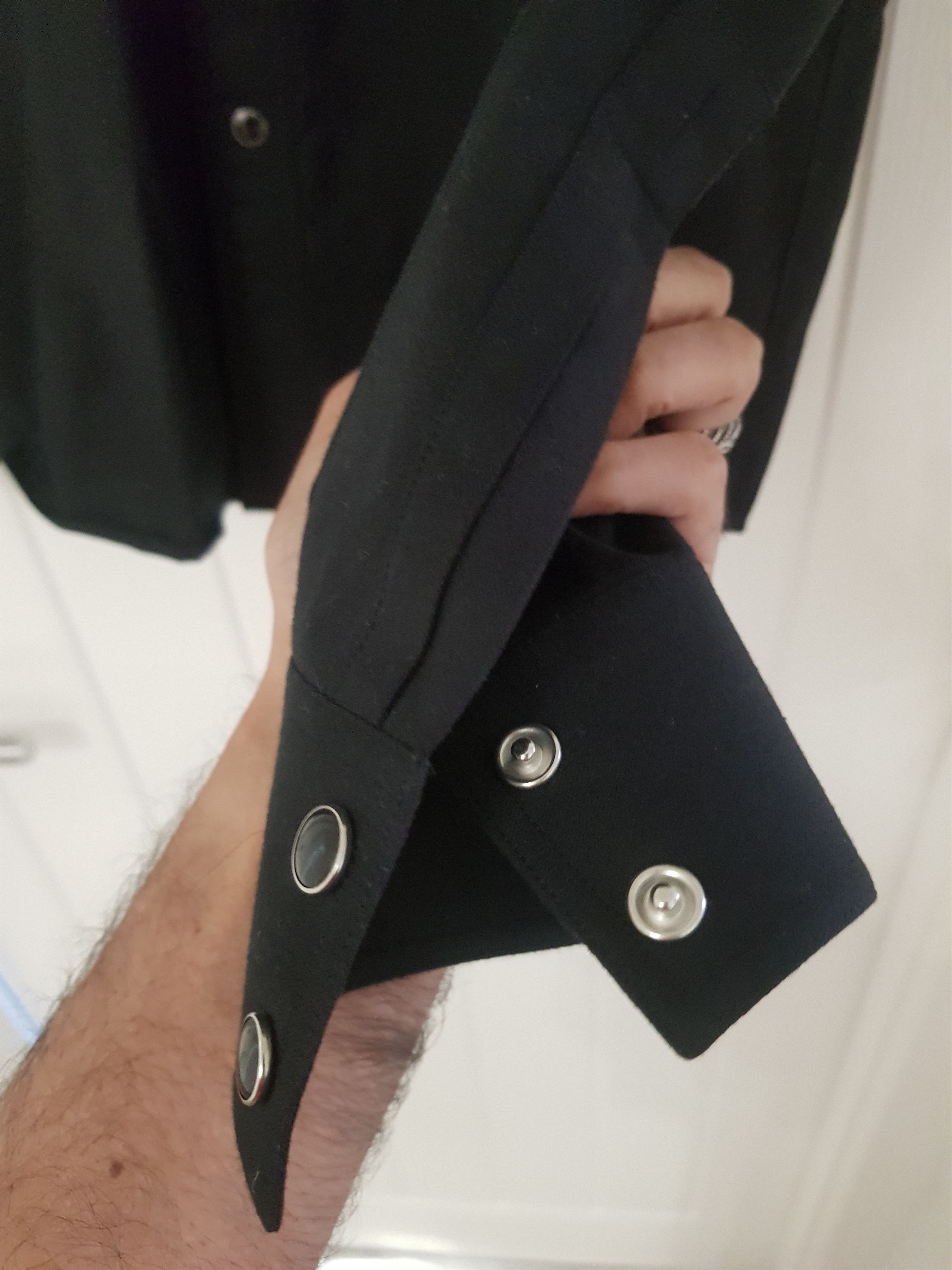 Saint Laurent Paris SAINT LAURENT Studded Embellished Shirt 39 Size US M / EU 48-50 / 2 - 6 Thumbnail