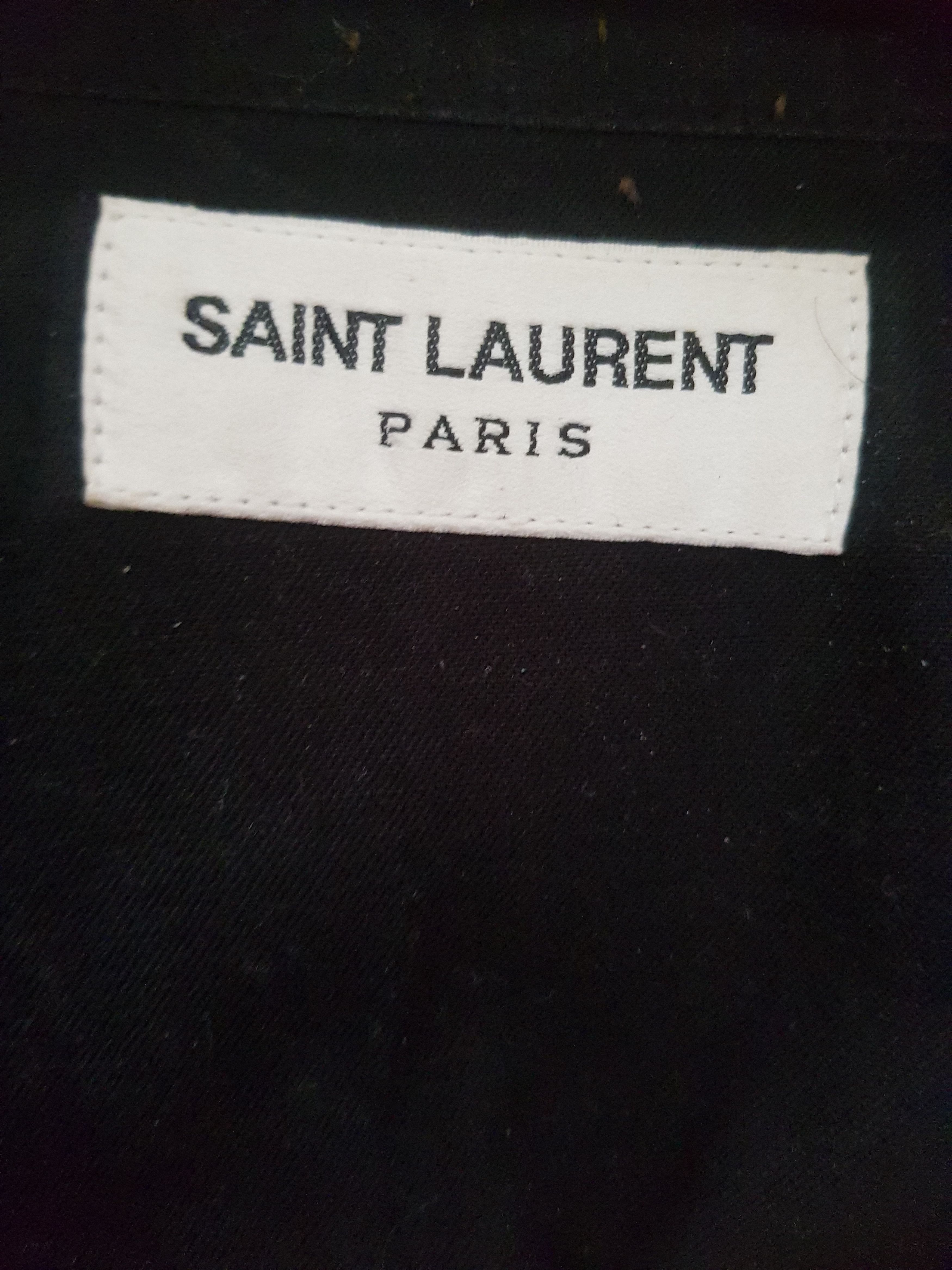 Saint Laurent Paris SAINT LAURENT Studded Embellished Shirt 39 Size US M / EU 48-50 / 2 - 9 Thumbnail