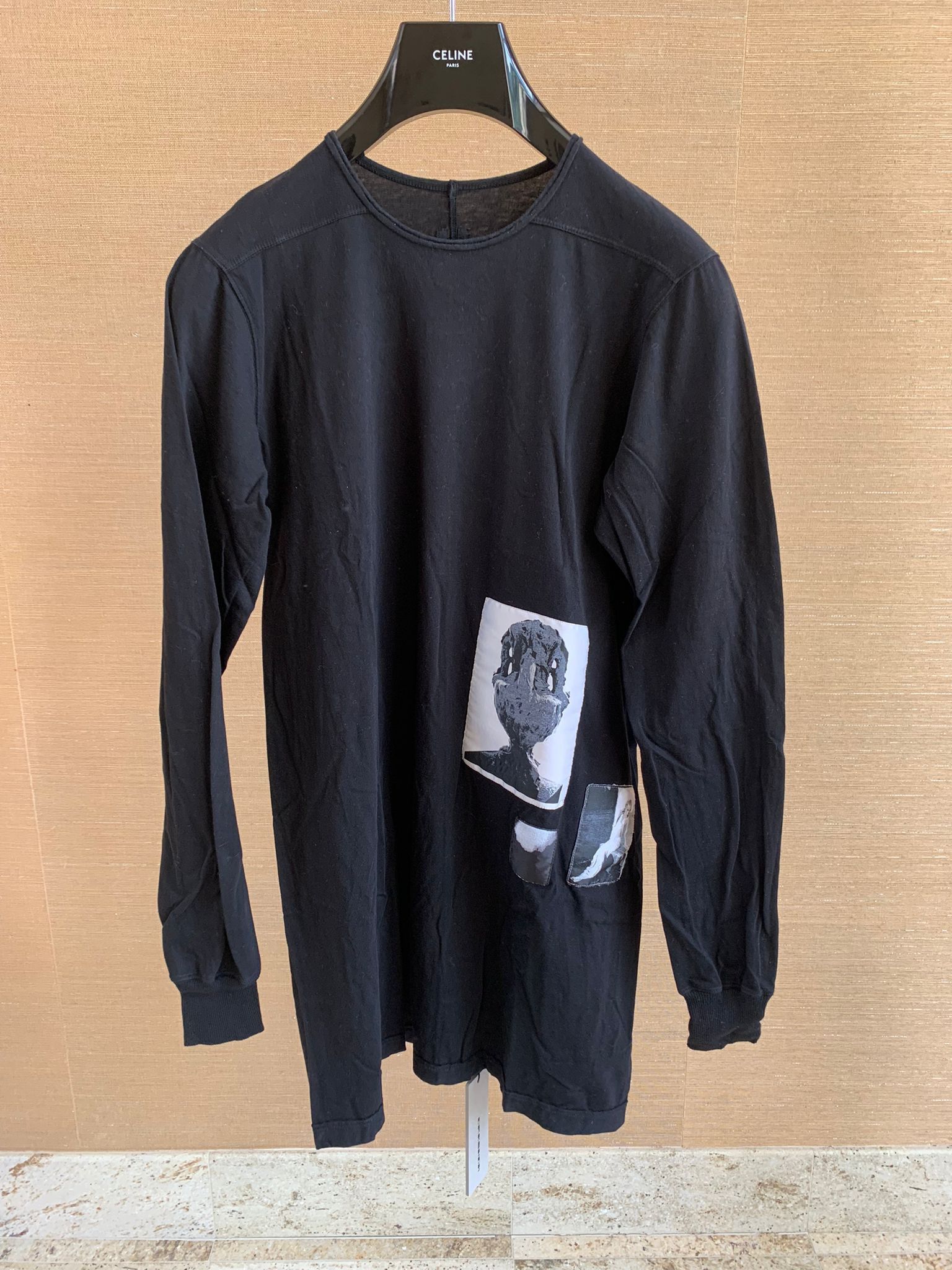 Rick Owens Drkshdw LS Level Tee in Black | Grailed