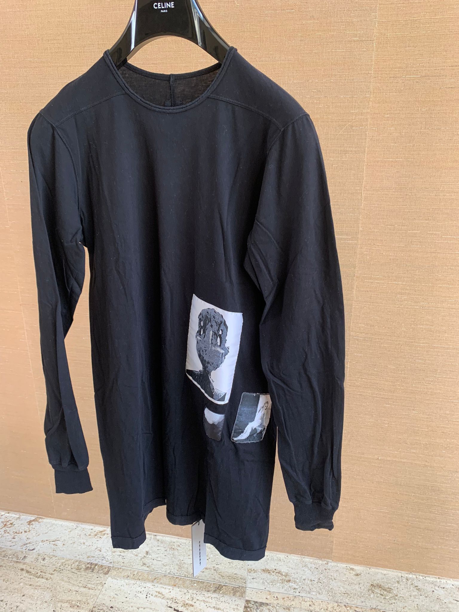 Rick Owens Drkshdw LS Level Tee in Black Size US M / EU 48-50 / 2 - 6 Thumbnail