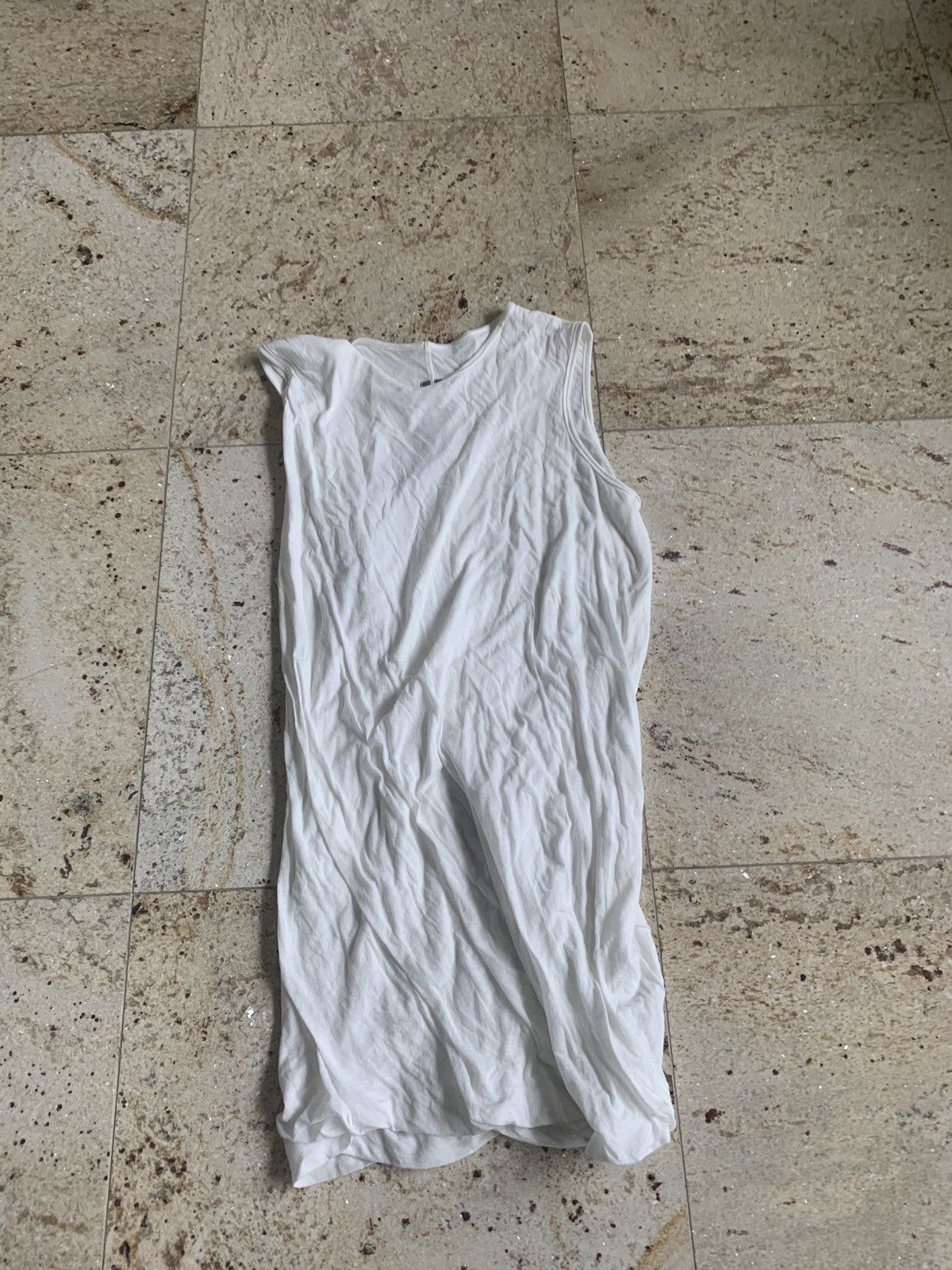 Rick Owens Drkshdw Double Sleeveless Tank in Milk Size US XS / EU 42 / 0 - 2 Thumbnail
