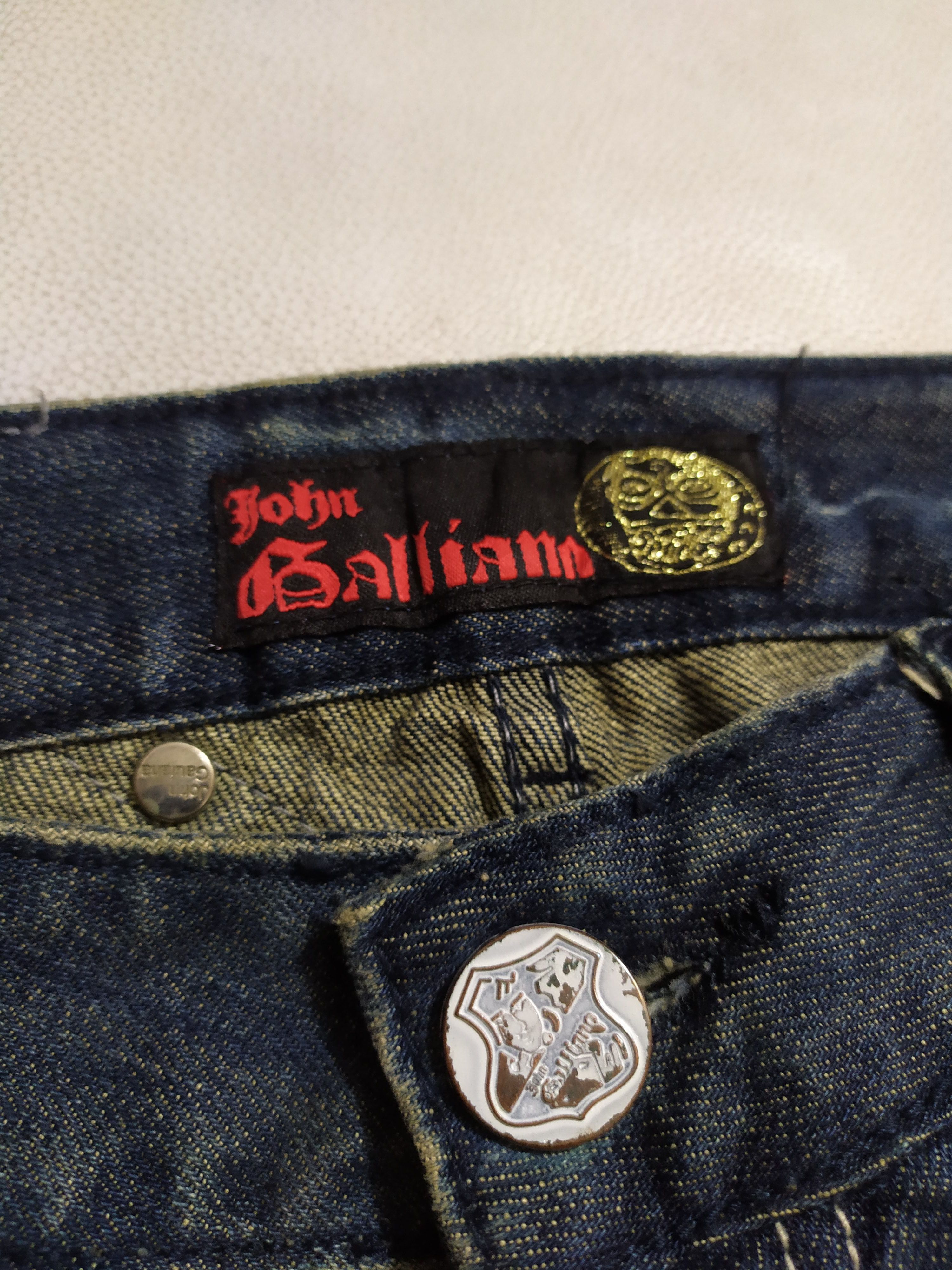 John Galliano 🔥John Galliano 2008 Denim painter distressed Jeans Pants Size US 30 / EU 46 - 9 Thumbnail