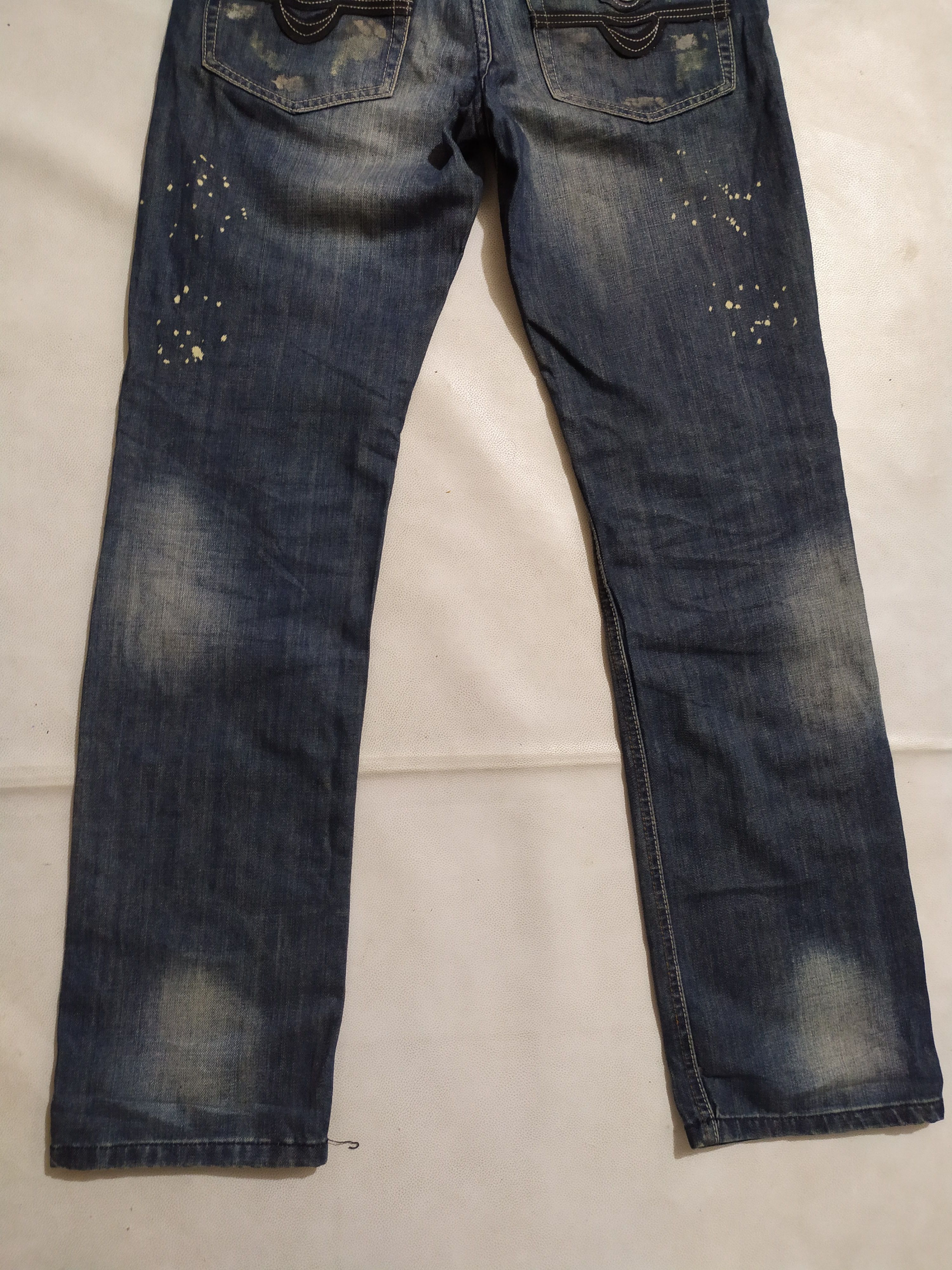 John Galliano 🔥John Galliano 2008 Denim painter distressed Jeans Pants Size US 30 / EU 46 - 12 Thumbnail
