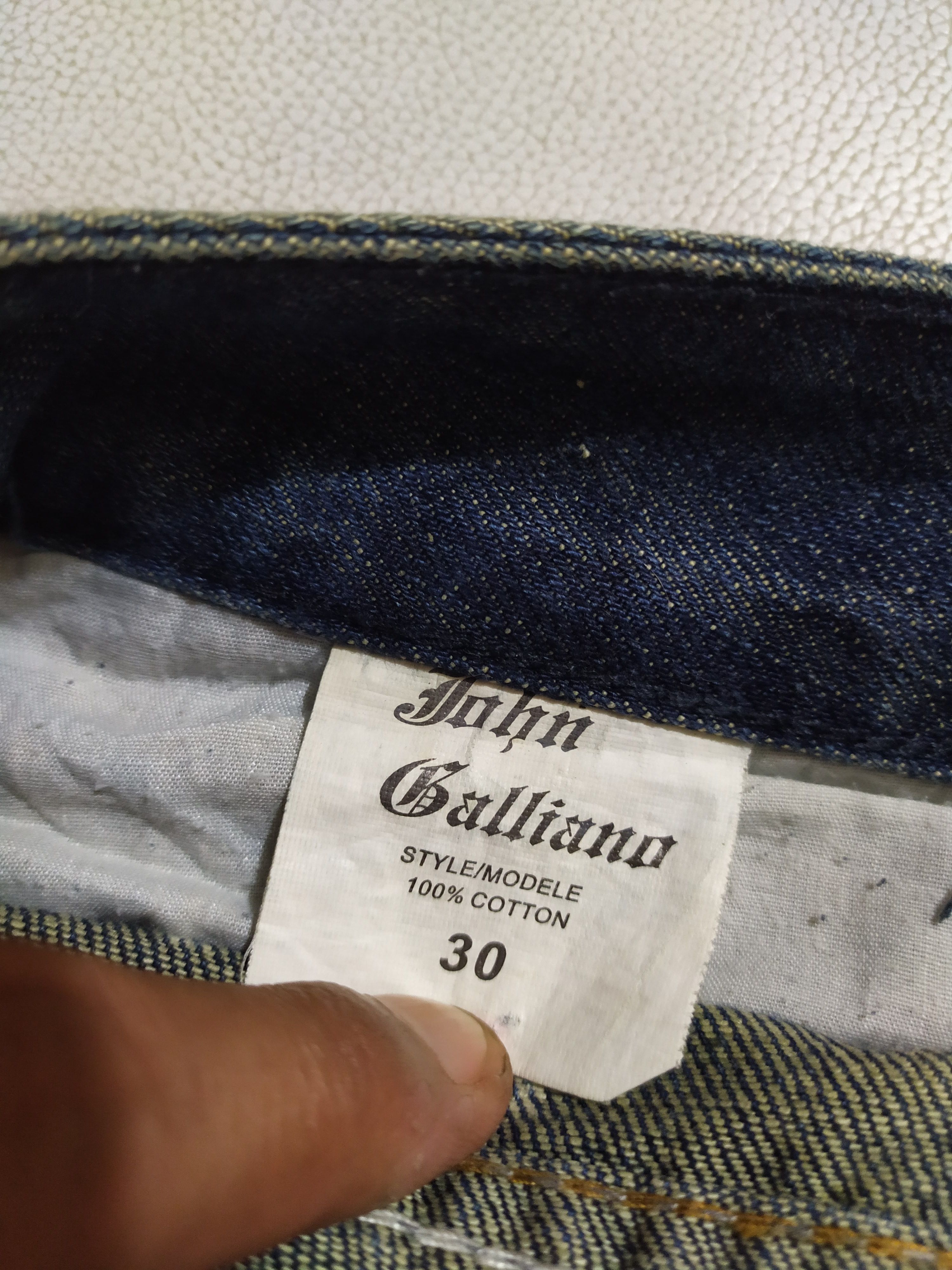John Galliano 🔥John Galliano 2008 Denim painter distressed Jeans Pants Size US 30 / EU 46 - 17 Thumbnail