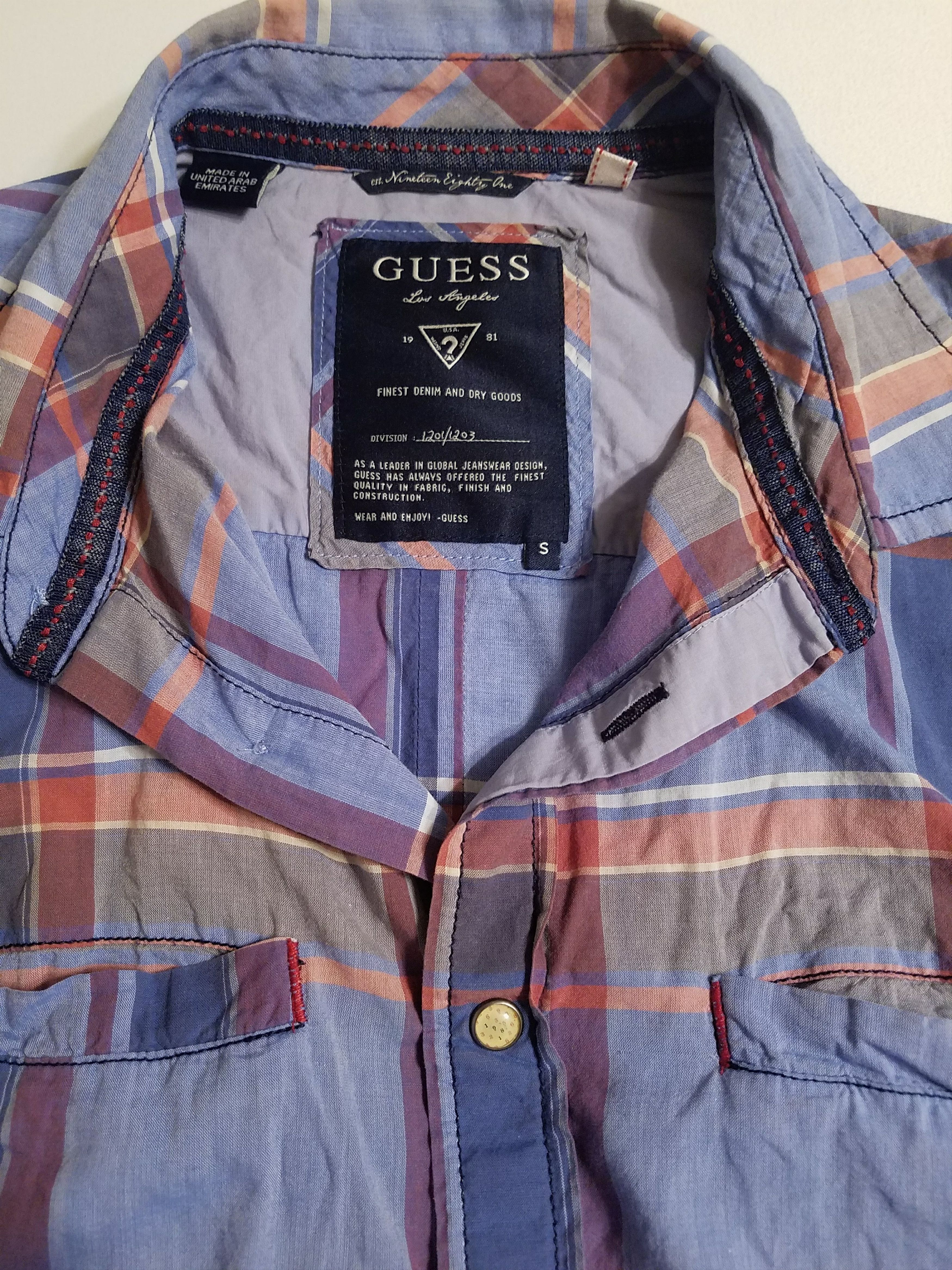 Guess Multi Color Striped Long Sleeve Size US S / EU 44-46 / 1 - 3 Thumbnail