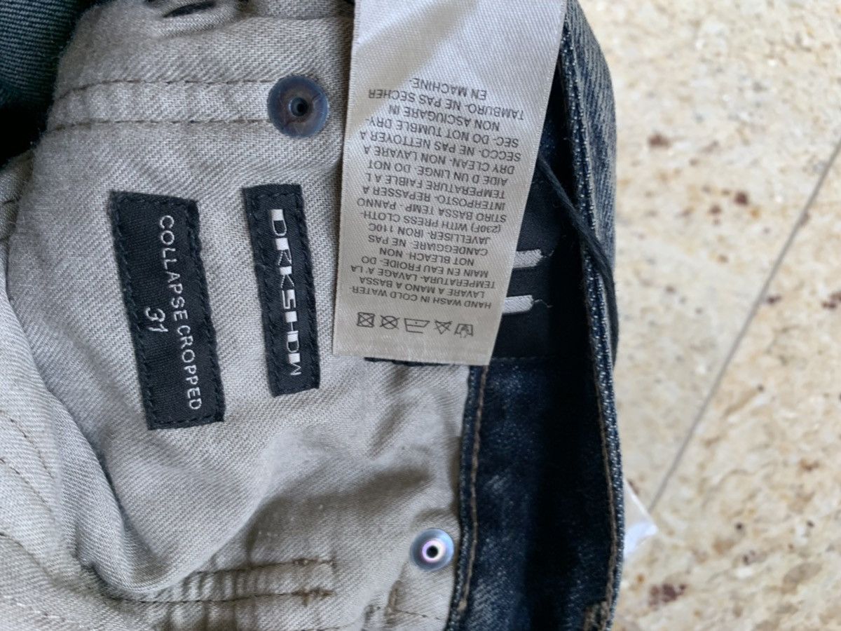 Rick Owens Drkshdw Combo Collapse Cut Denim in Hustler Black Size US 31 - 11 Thumbnail