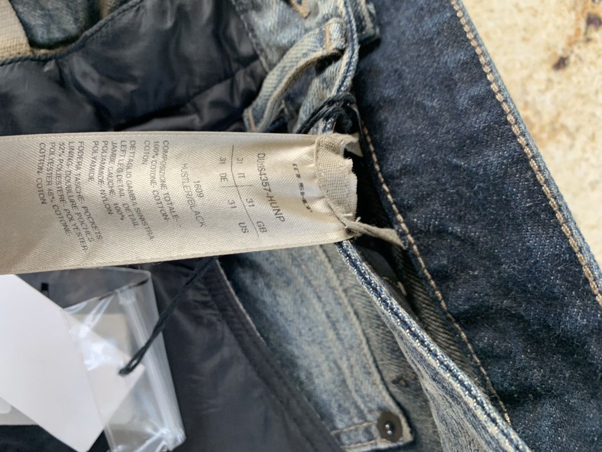 Rick Owens Drkshdw Combo Collapse Cut Denim in Hustler Black Size US 31 - 10 Thumbnail