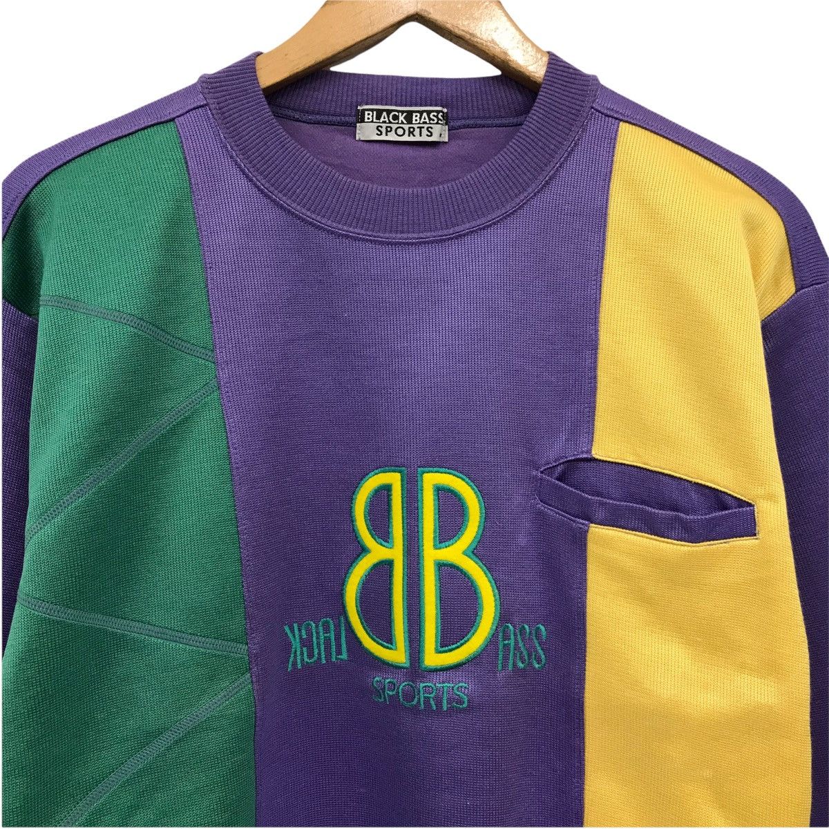 Designer × Vintage Vintage Black Bass Sweatshirt Jumper Pullover Size US M / EU 48-50 / 2 - 3 Thumbnail