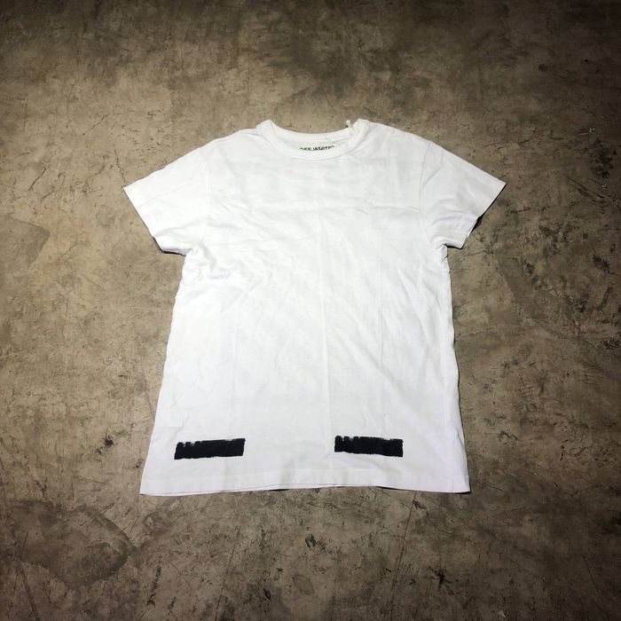 Off white brushed diagonals hot sale tee