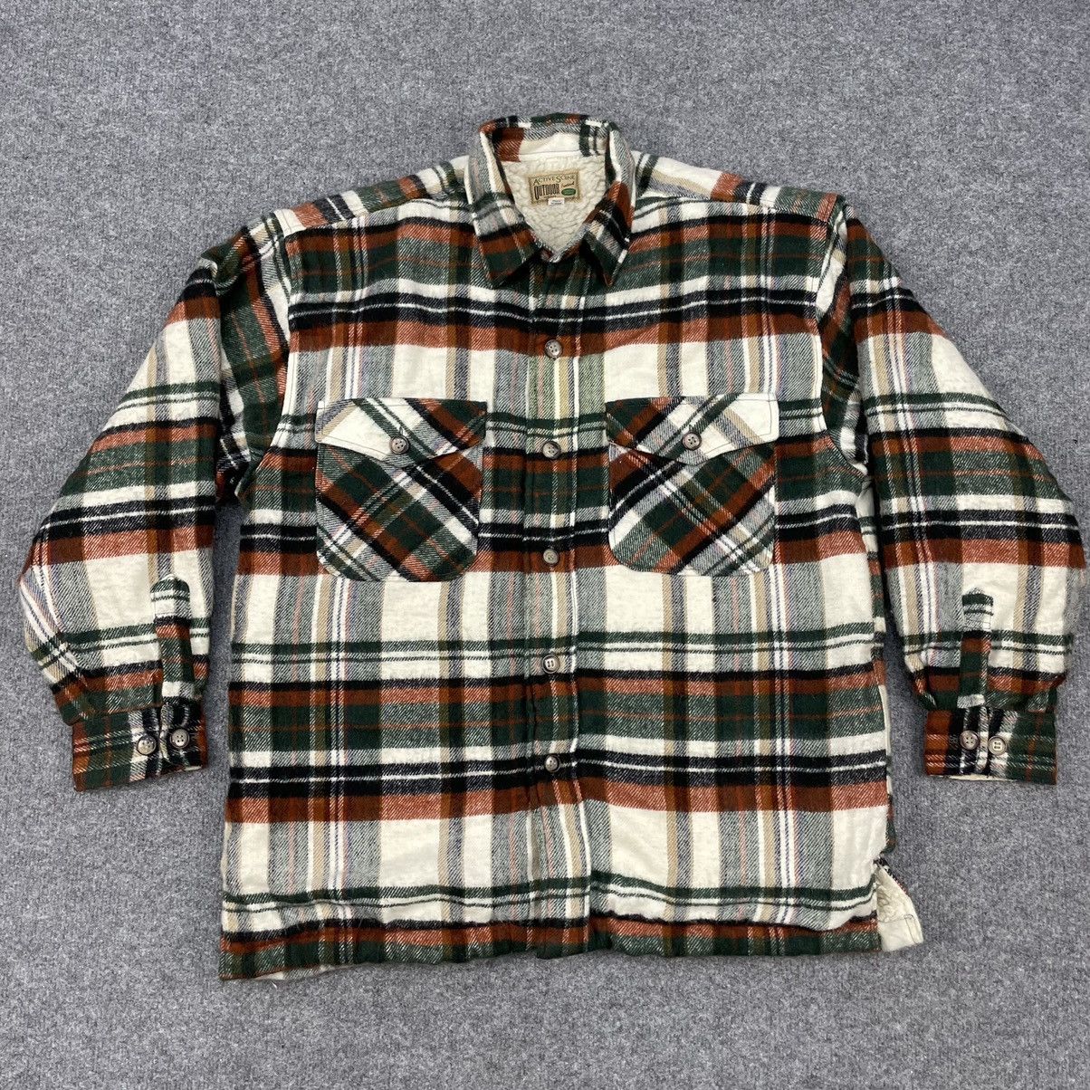 Japanese Brand × Vintage Active Scene Vintage Sherpa Lined Flannel Size US M / EU 48-50 / 2 - 1 Thumbnail
