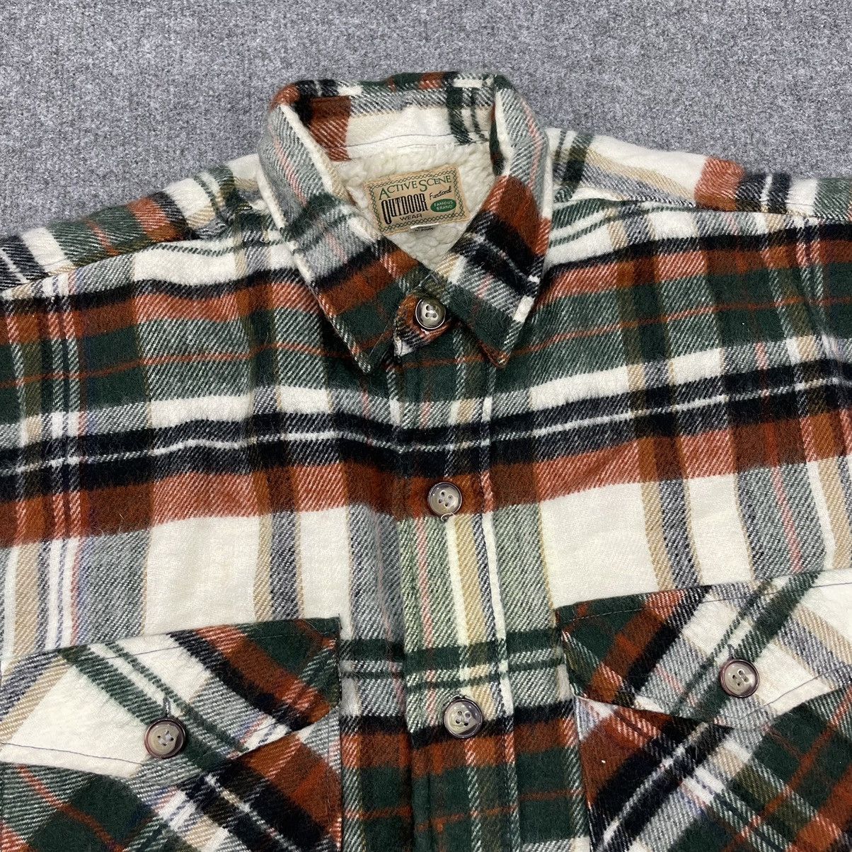Japanese Brand × Vintage Active Scene Vintage Sherpa Lined Flannel Size US M / EU 48-50 / 2 - 6 Thumbnail