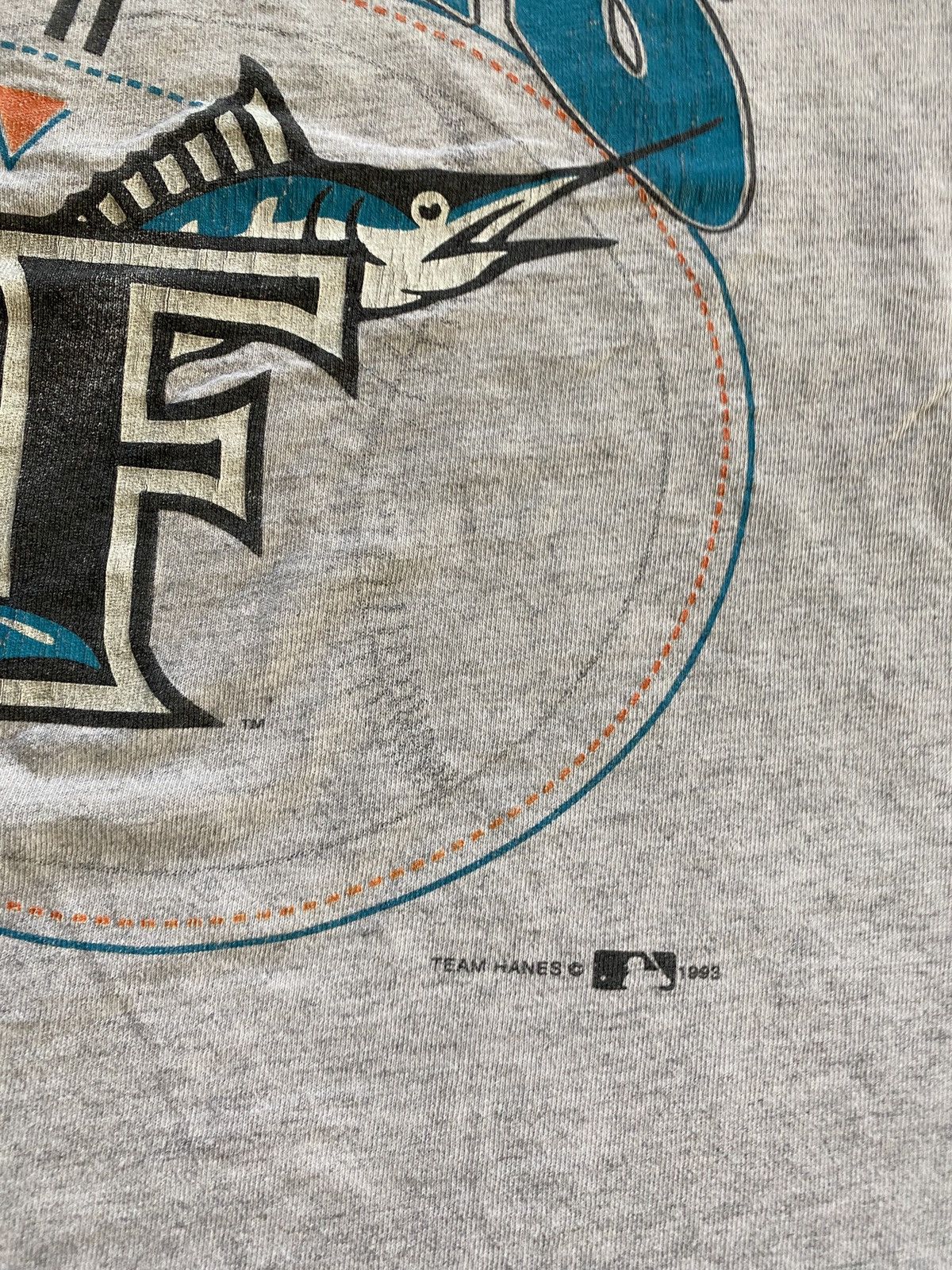 Hanes × MLB × Vintage Vintage ‘93 Florida Marlins Distressed Single Stitch Tank Size US XXL / EU 58 / 5 - 5 Thumbnail