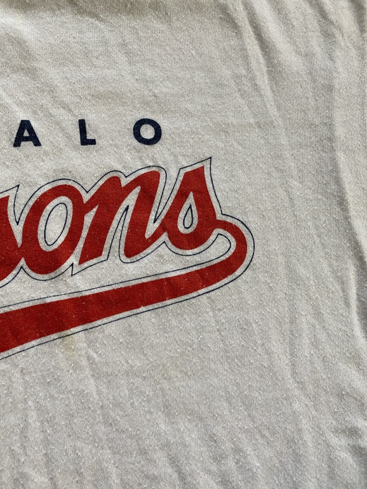Vintage Vintage 80’s Buffalo Bisons MILB Baseball Single Stitch Tee Size US M / EU 48-50 / 2 - 7 Thumbnail