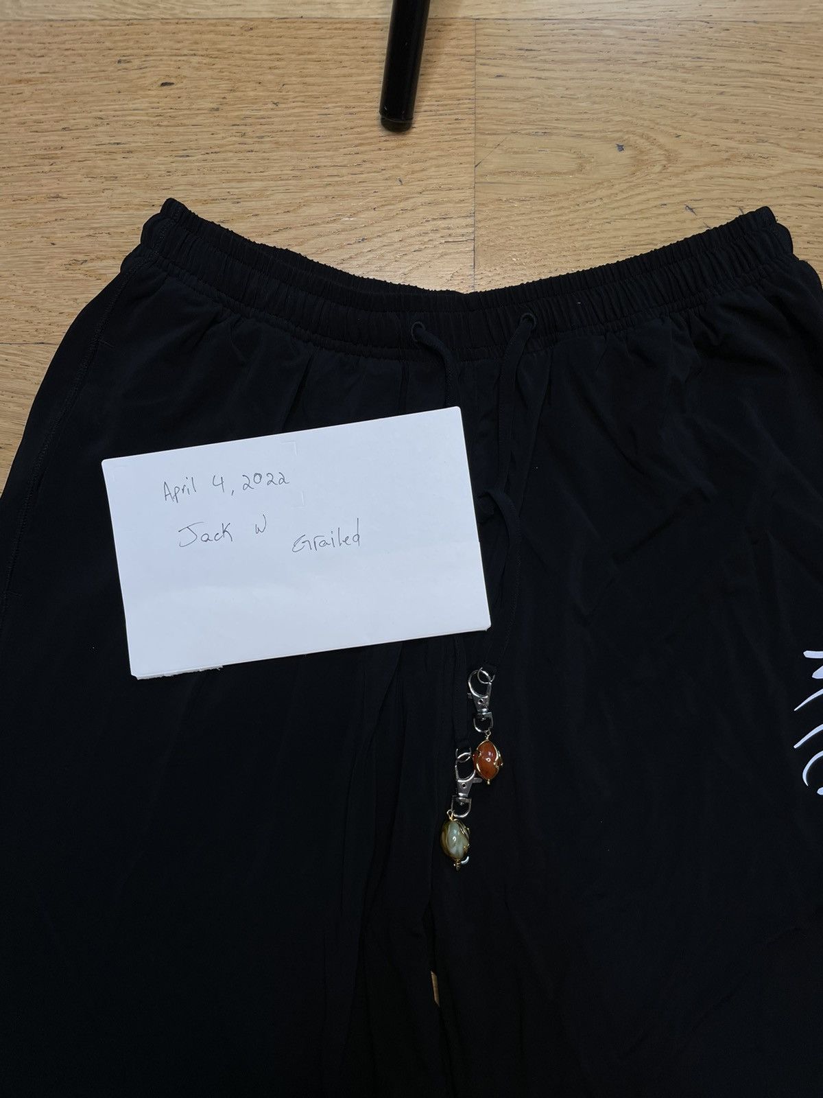 Marine Serre Marine Serre Black Loose Lounge Pants Size US 32 / EU 48 - 2 Thumbnail