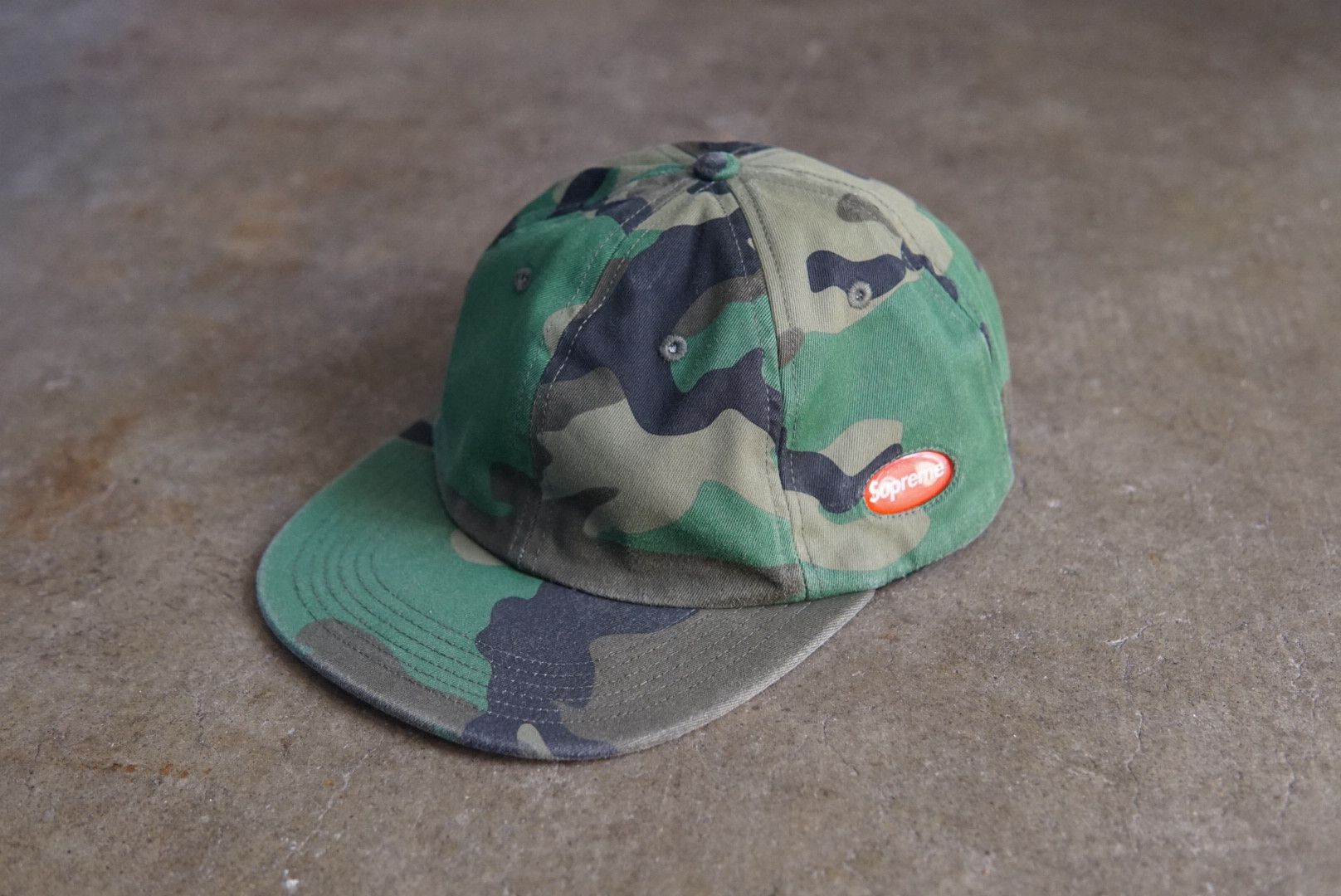 Pre-owned Supreme Window Camoflauge 6-panel Cap Camo Hat Fw18