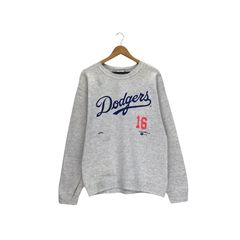 Vintage Starter Dodgers Sweatshirt Big Logo Spellout Crewneck