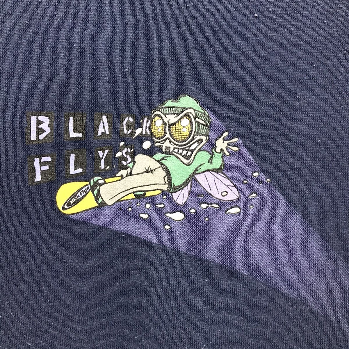 Vintage × Welcome Skateboards Vintage Black Flys Sweatshirt Pullover Jumper Skatewear Size US L / EU 52-54 / 3 - 2 Thumbnail