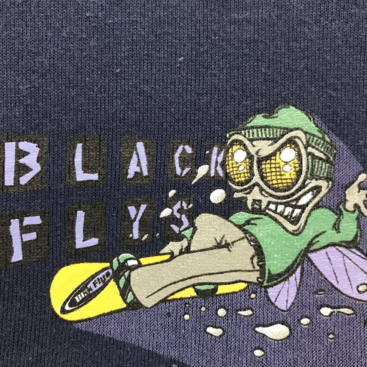 Vintage × Welcome Skateboards Vintage Black Flys Sweatshirt Pullover Jumper Skatewear Size US L / EU 52-54 / 3 - 3 Thumbnail