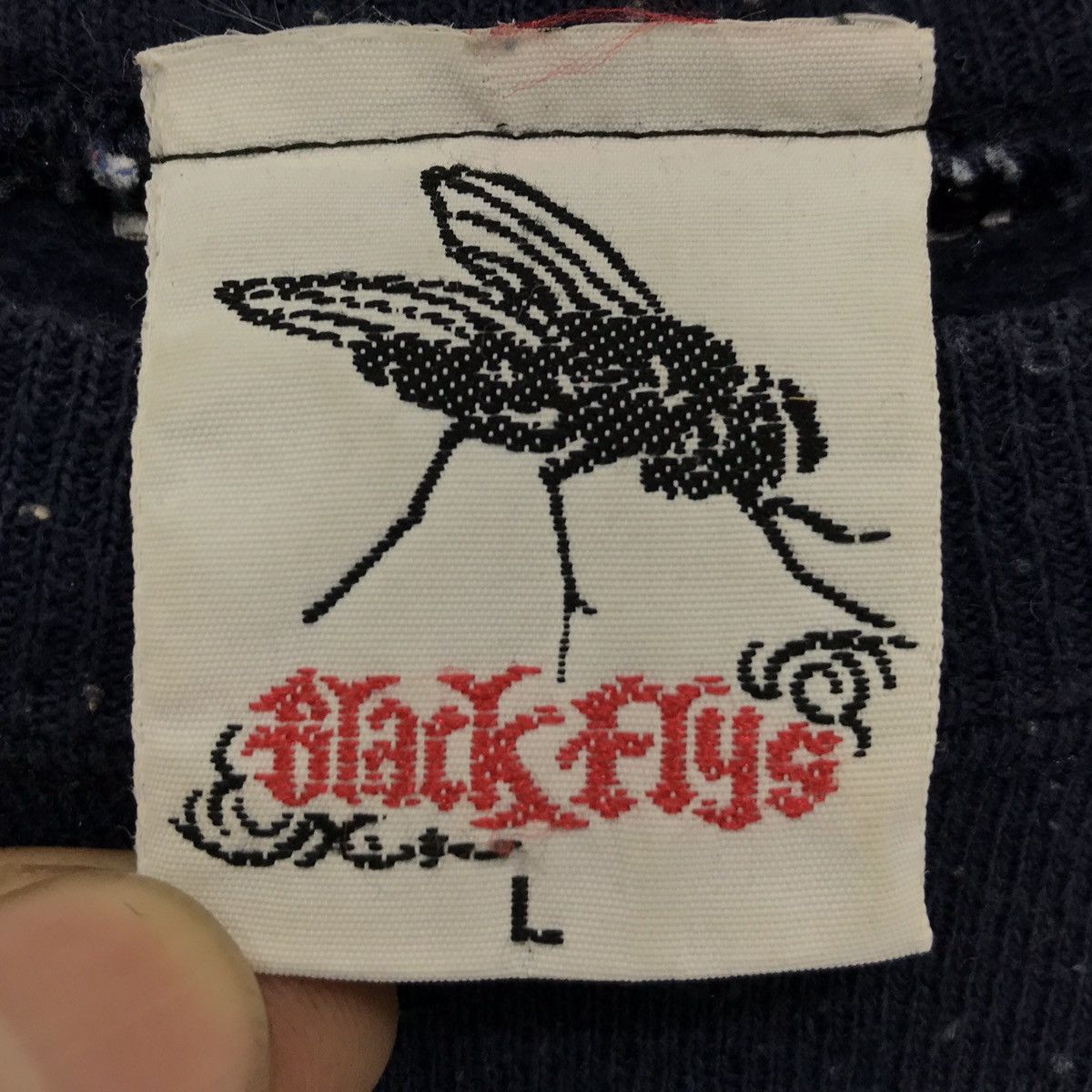 Vintage × Welcome Skateboards Vintage Black Flys Sweatshirt Pullover Jumper Skatewear Size US L / EU 52-54 / 3 - 6 Thumbnail