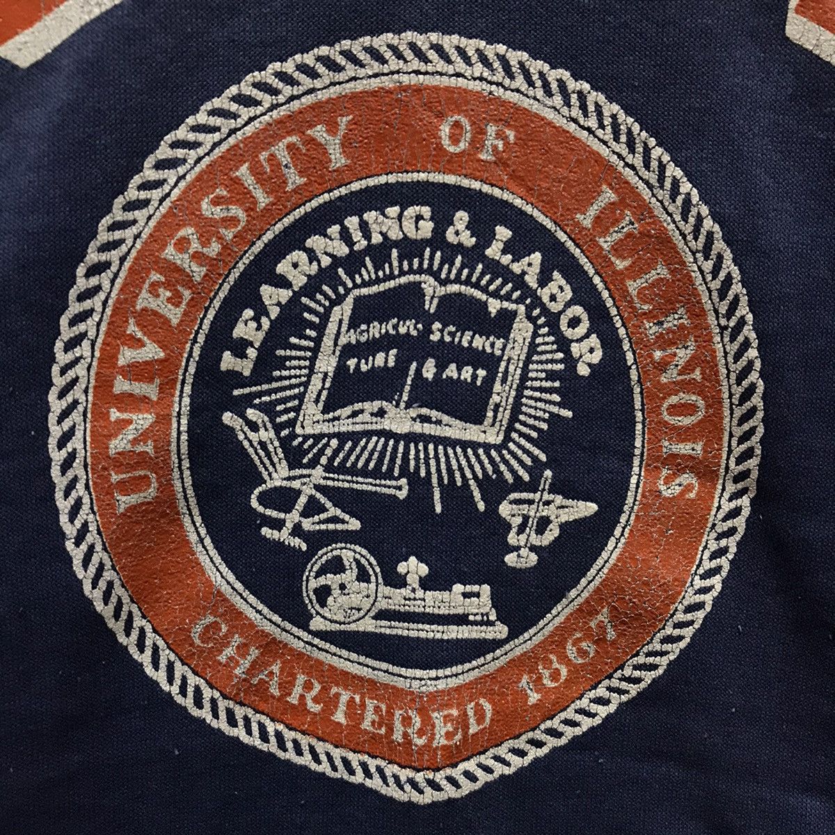 Vintage Vintage University Of Illinois Sweatshirt American College Size US M / EU 48-50 / 2 - 4 Thumbnail