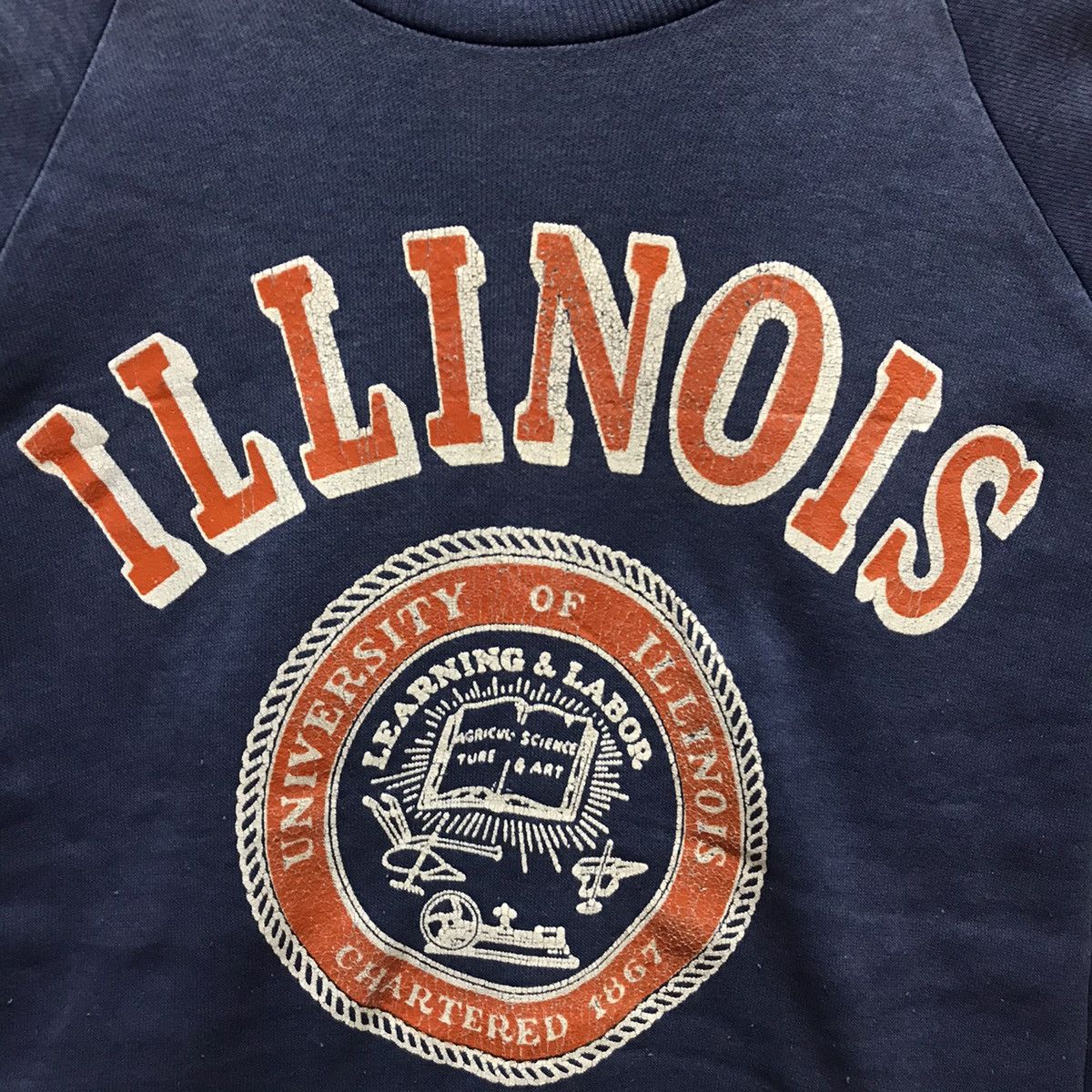 Vintage Vintage University Of Illinois Sweatshirt American College Size US M / EU 48-50 / 2 - 3 Thumbnail