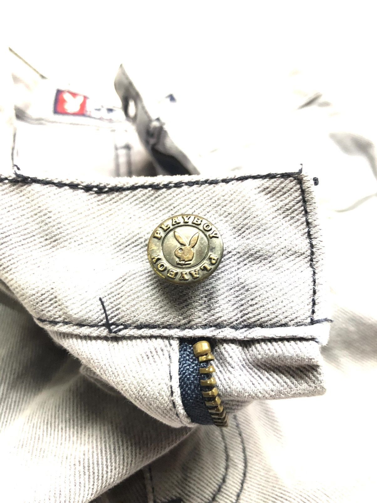 Playboy × Vintage VINTAGE PLAY BOY BLUE JEANS LIGHT WASH DENIM Size US 29 - 4 Thumbnail
