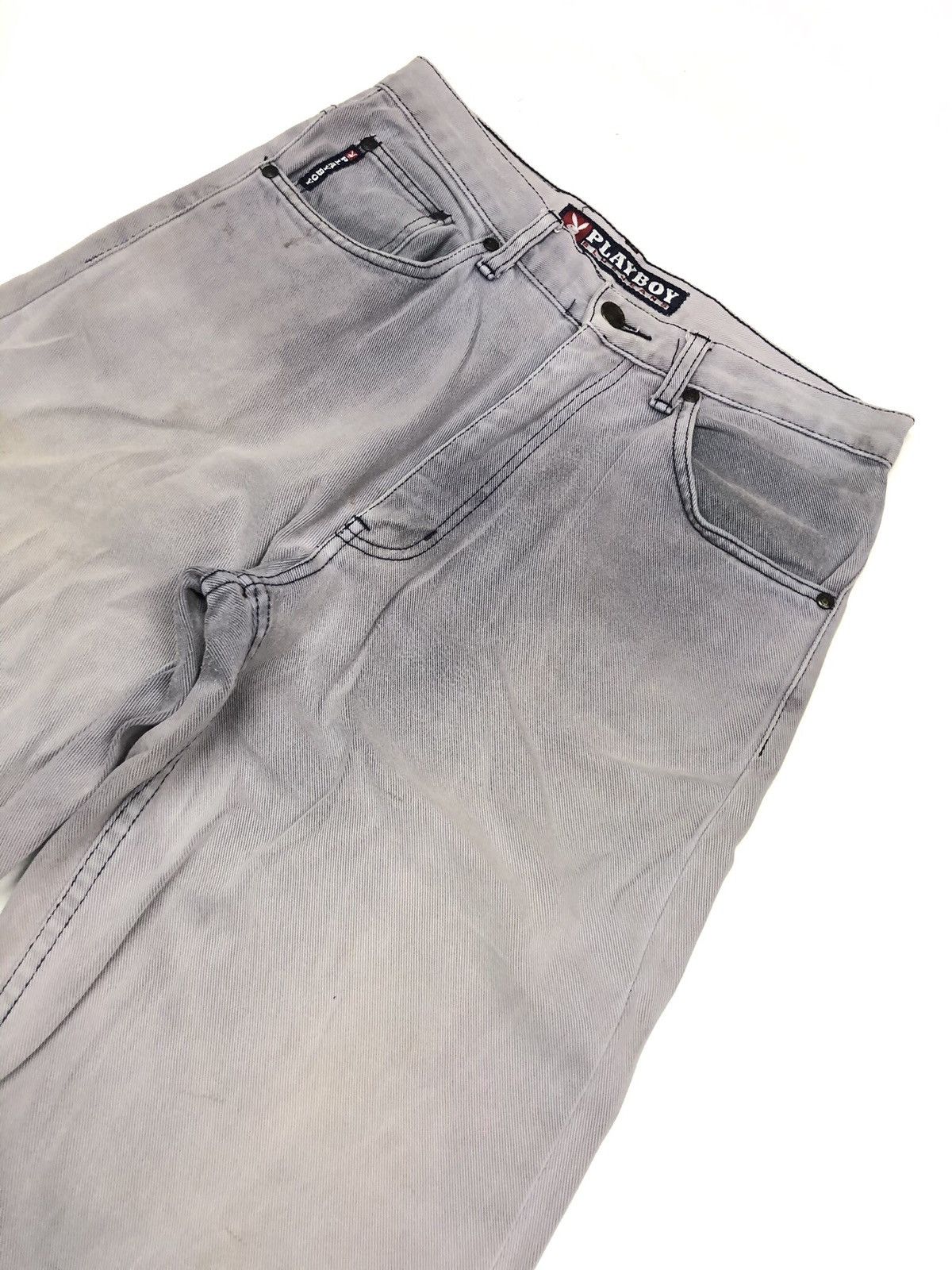 Playboy × Vintage VINTAGE PLAY BOY BLUE JEANS LIGHT WASH DENIM Size US 29 - 6 Thumbnail