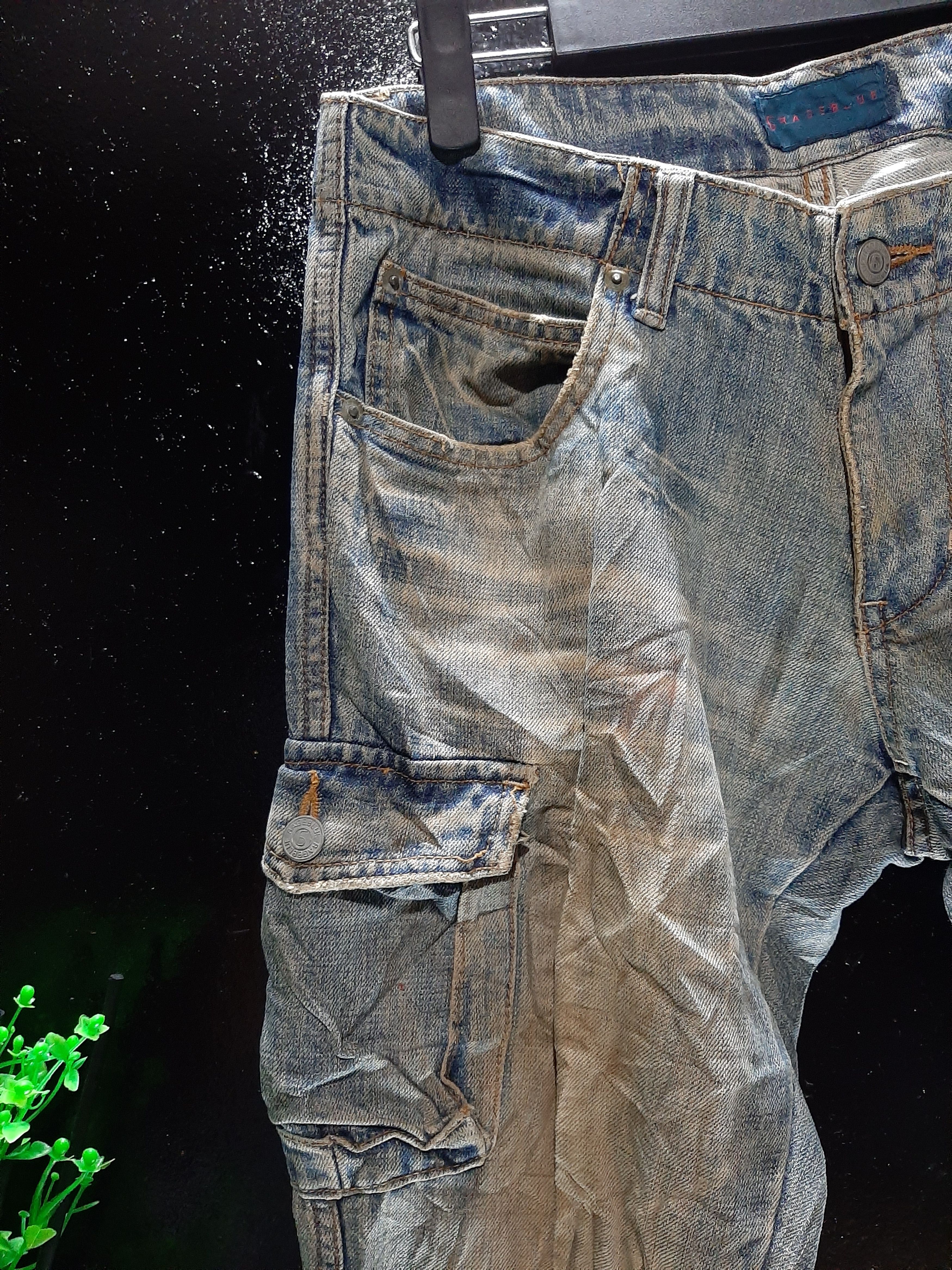Japanese Brand × RAGEBLUE RUSTY RAGE BLUE DISTRESSED CARGO DENIM.. Size US 32 / EU 48 - 3 Thumbnail