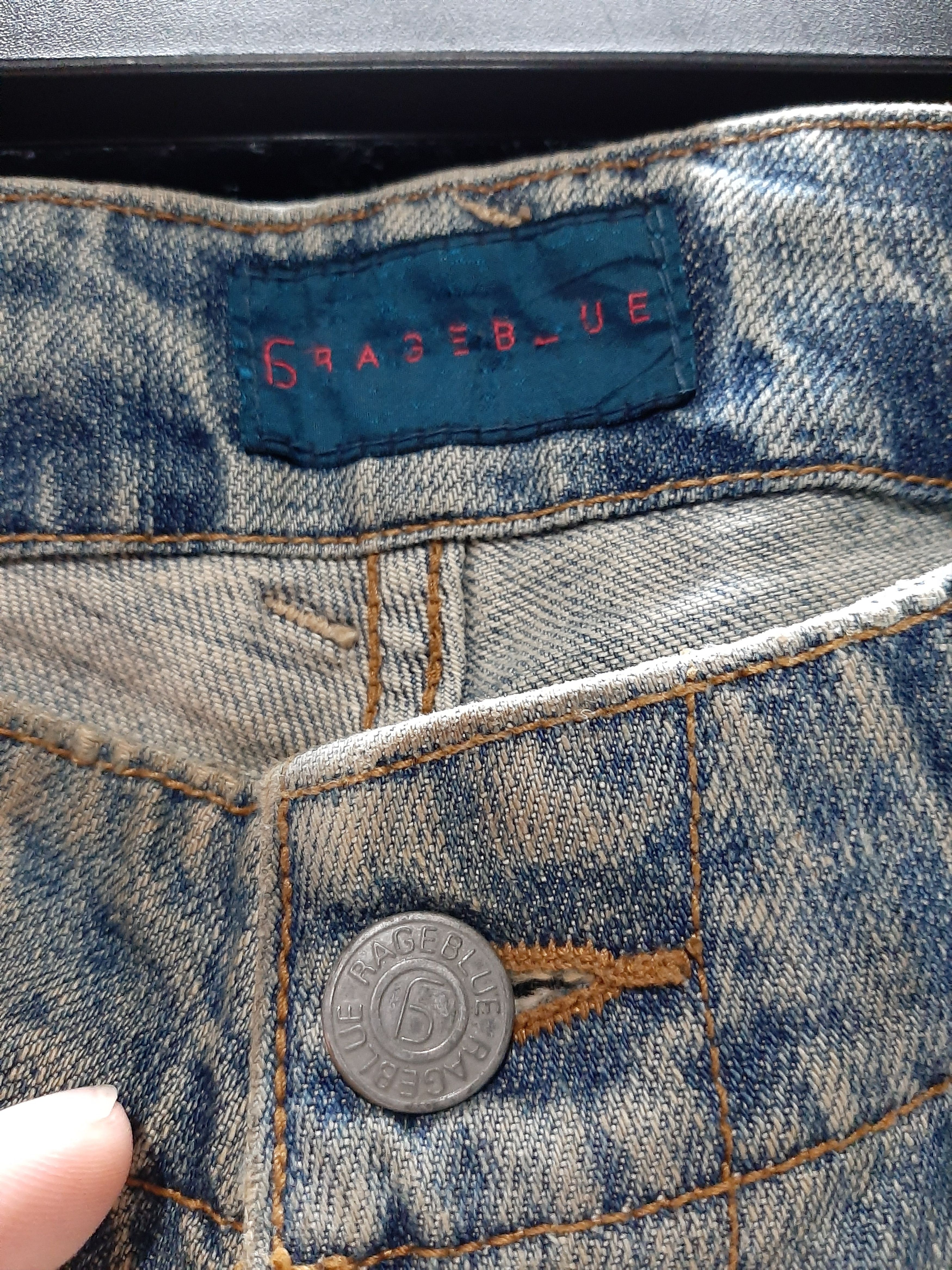 Japanese Brand × RAGEBLUE RUSTY RAGE BLUE DISTRESSED CARGO DENIM.. Size US 32 / EU 48 - 5 Thumbnail