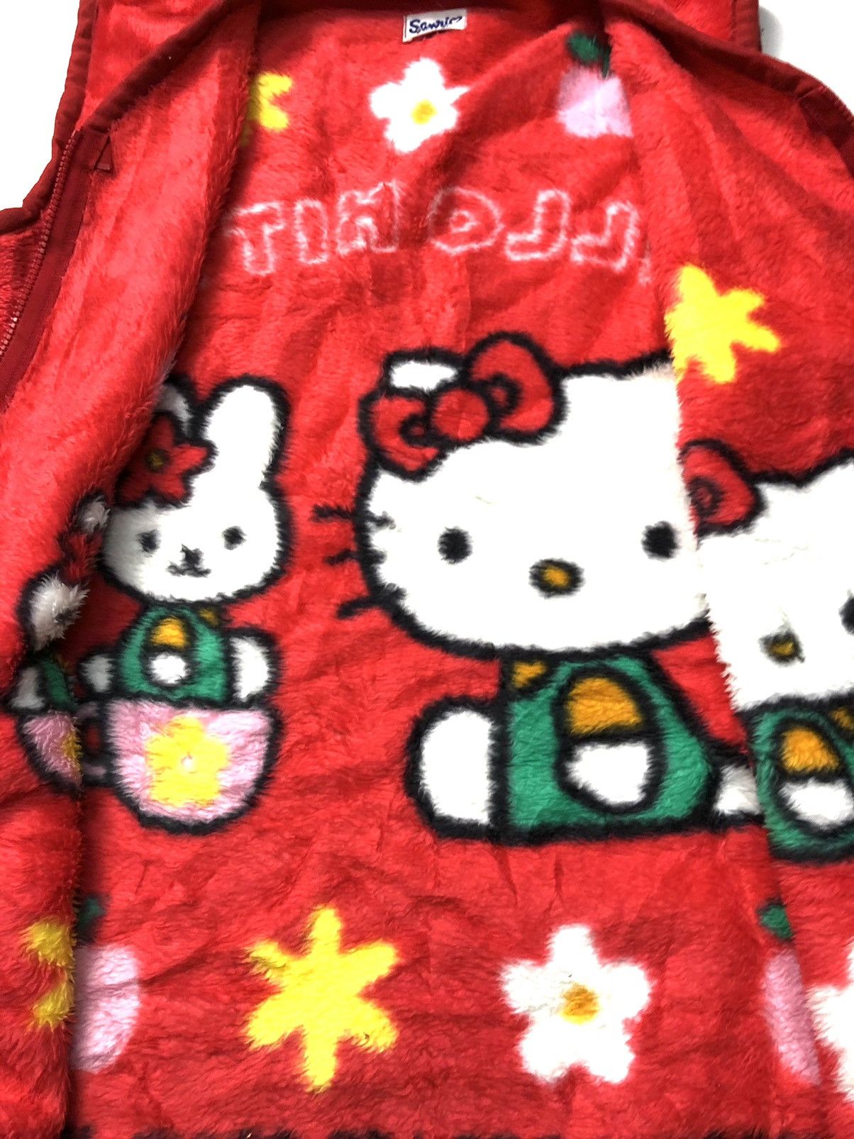 Cartoon Network × Disney × Vintage VINTAGE 90s HELLO KITTY FLEECE VEST Size US S / EU 44-46 / 1 - 8 Thumbnail