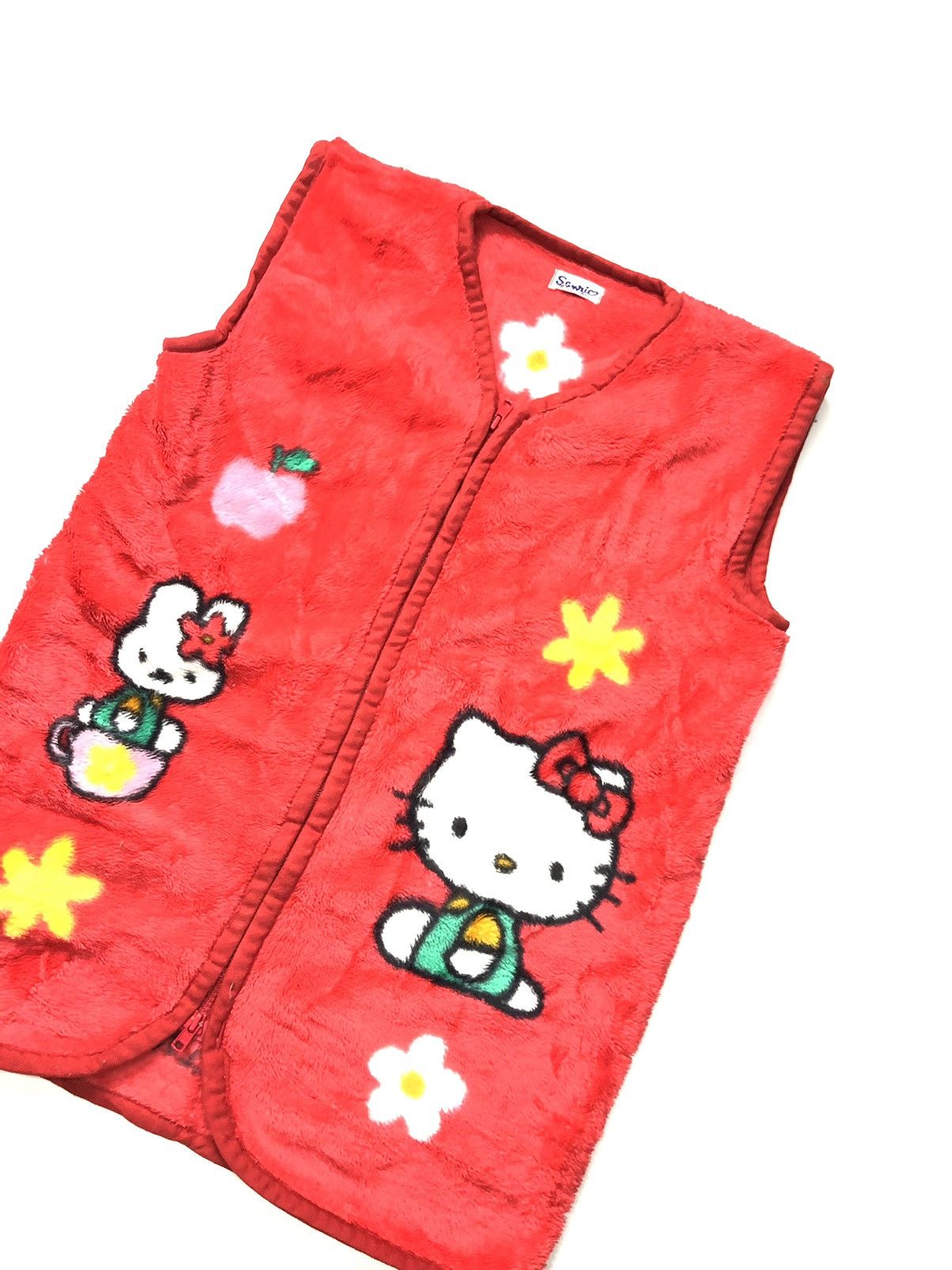Cartoon Network × Disney × Vintage VINTAGE 90s HELLO KITTY FLEECE VEST Size US S / EU 44-46 / 1 - 3 Thumbnail