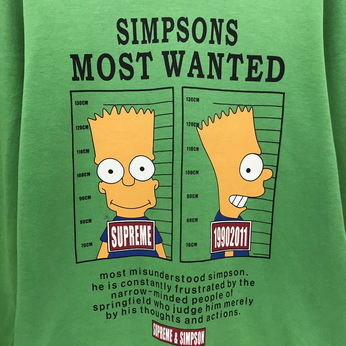 Cartoon Network × The Simpsons Vintage Bart Simpson Biglogo Simpson Most Wanted Size US S / EU 44-46 / 1 - 3 Thumbnail