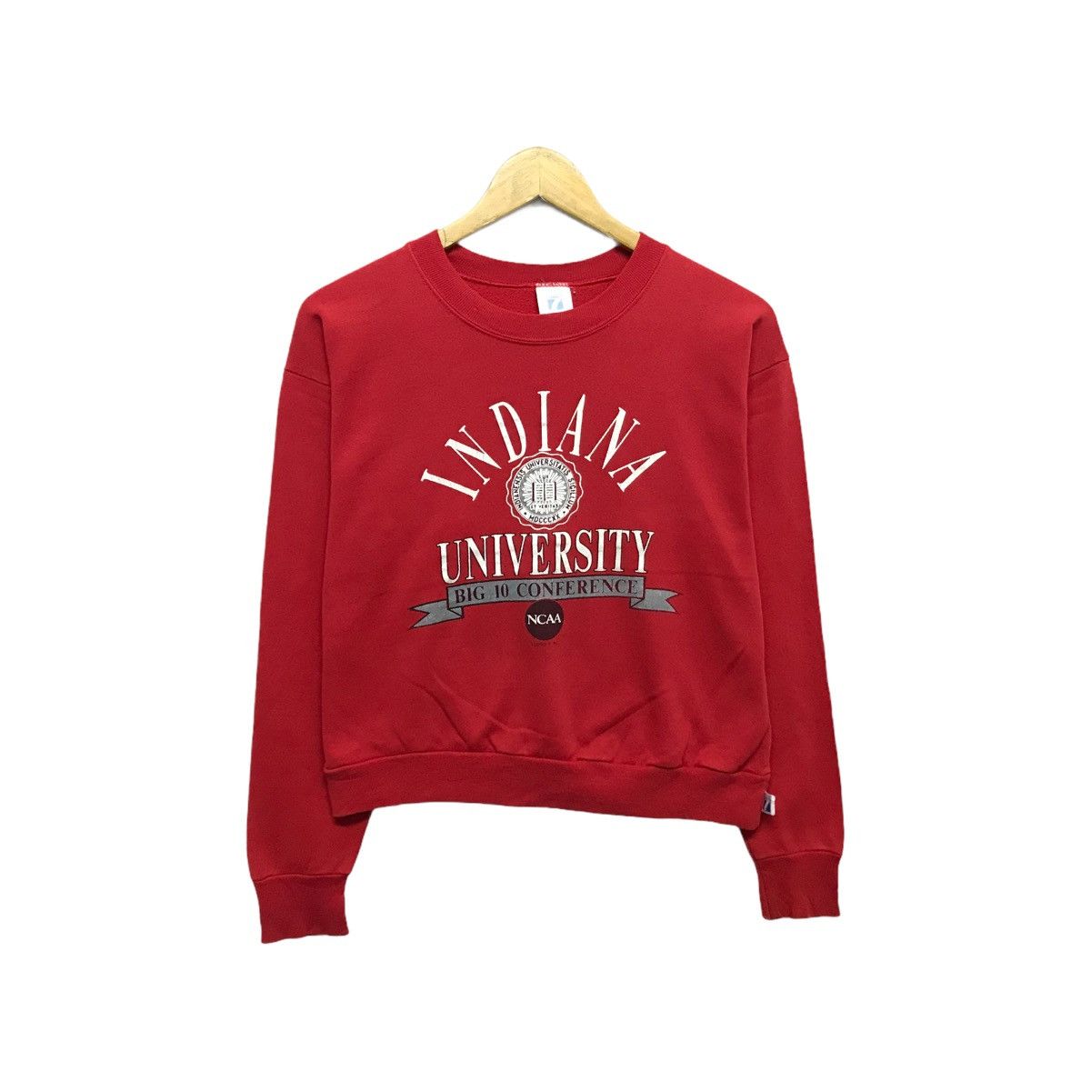 Logo 7 Vintage Indiana State University Sweatshirt Croptop Jumper Size US M / EU 48-50 / 2 - 1 Thumbnail