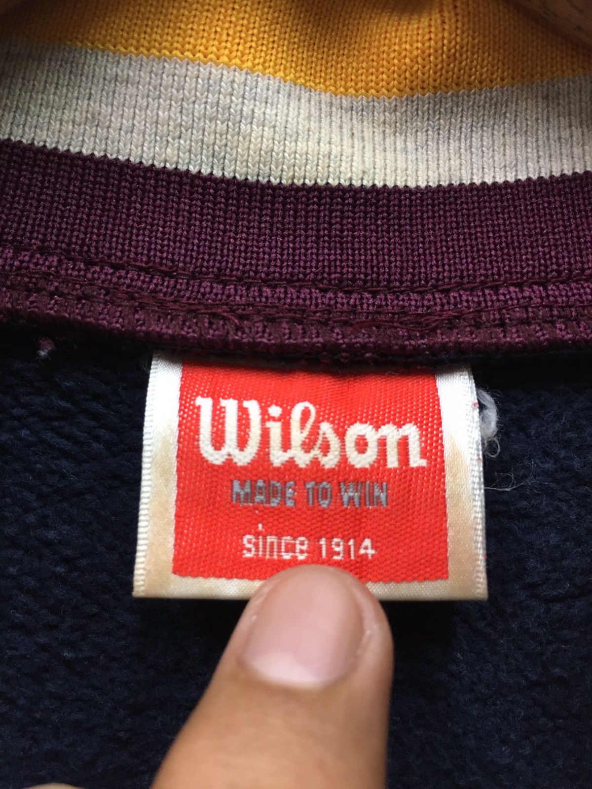 Sports Specialties × Vintage × Wilson Vintage Wilson Big Logo Sportwear Sweatshirt Size US L / EU 52-54 / 3 - 8 Thumbnail
