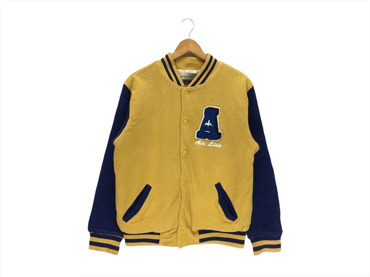 Vintage 2-Tone Threlt Airline Seawice Varsity Jacket