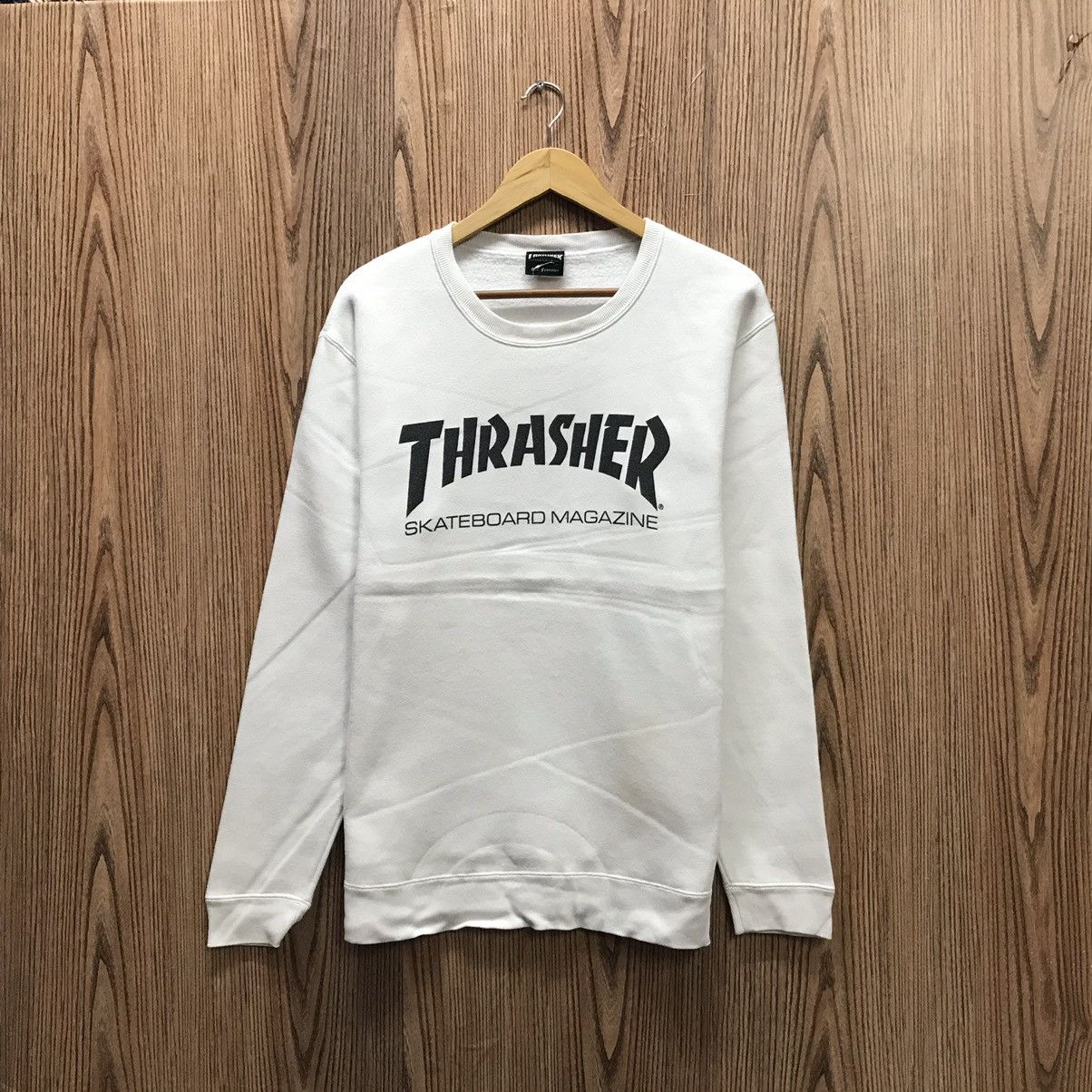 Thrasher × Welcome Skateboards Vintage Thrasher Sweatshirt Big Logo Thrasher Size US M / EU 48-50 / 2 - 1 Thumbnail