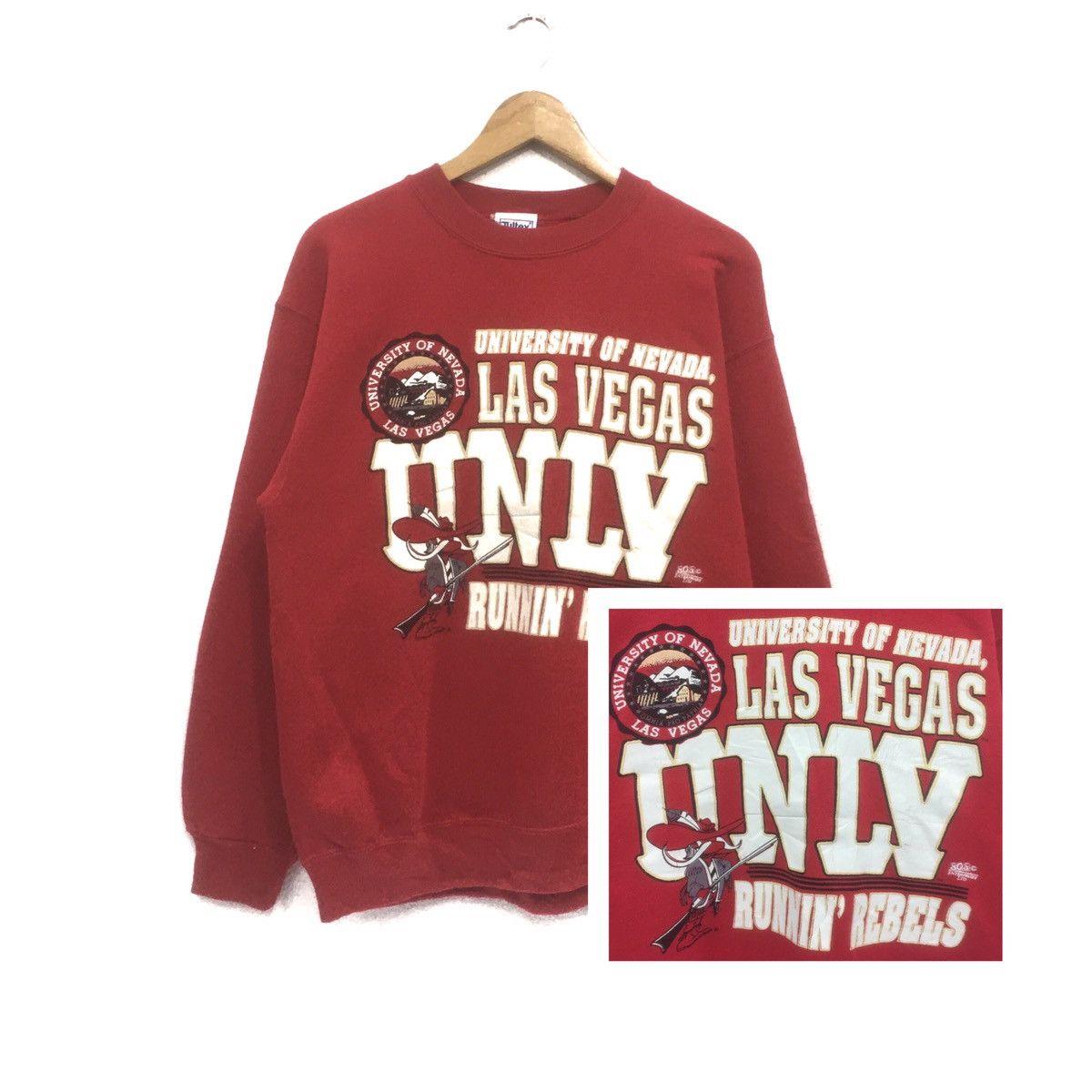 Other Vtg 90's University of Nevada Las Vegas UNLV Runnin Rebels Size US M / EU 48-50 / 2 - 1 Thumbnail