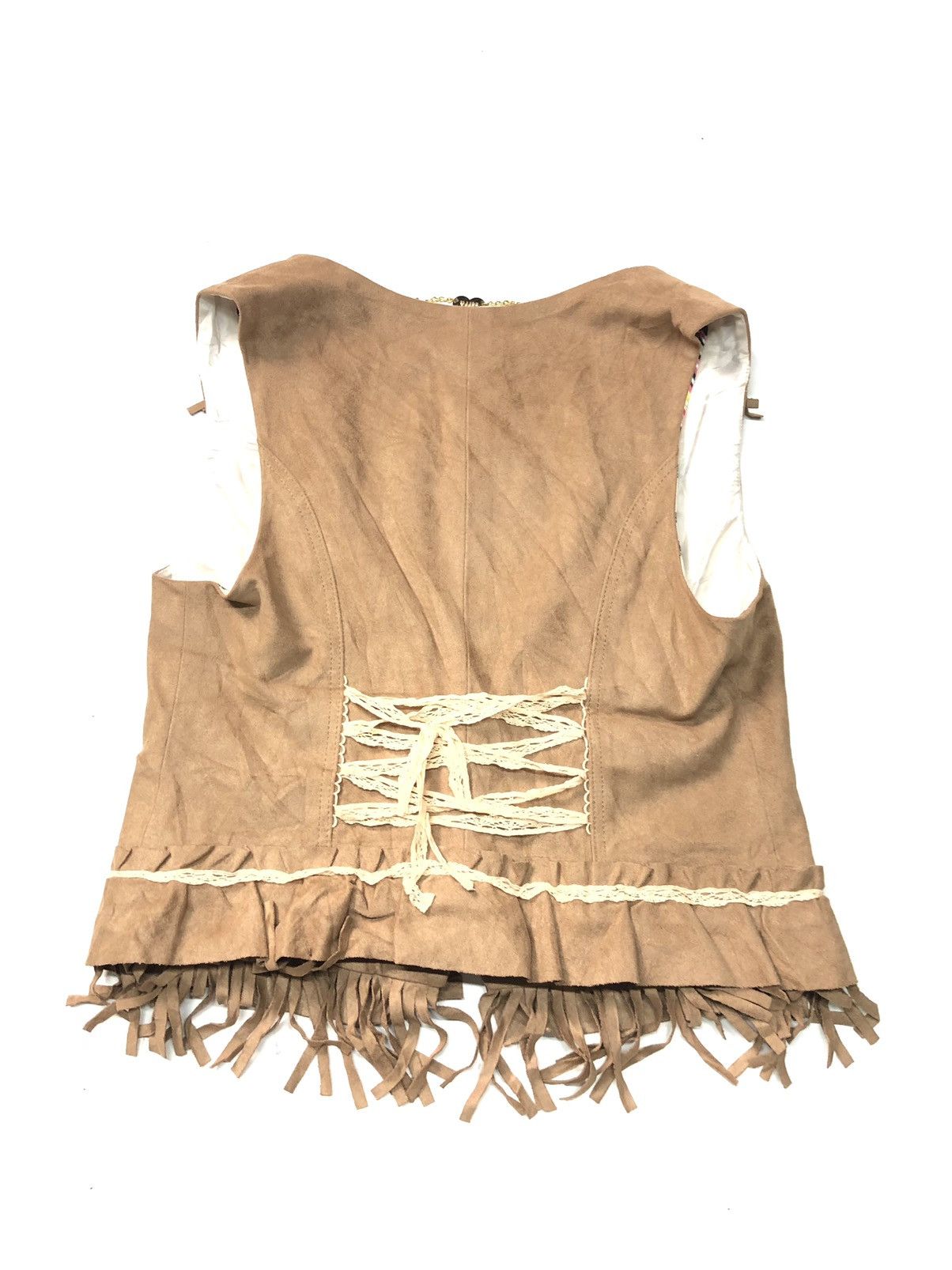 Anna Sui × Designer DOLLY GIRL BY ANNA SUI SUEDE APACHE NATIVE VEST FOR GIRLLL Size XS / US 0-2 / IT 36-38 - 13 Thumbnail