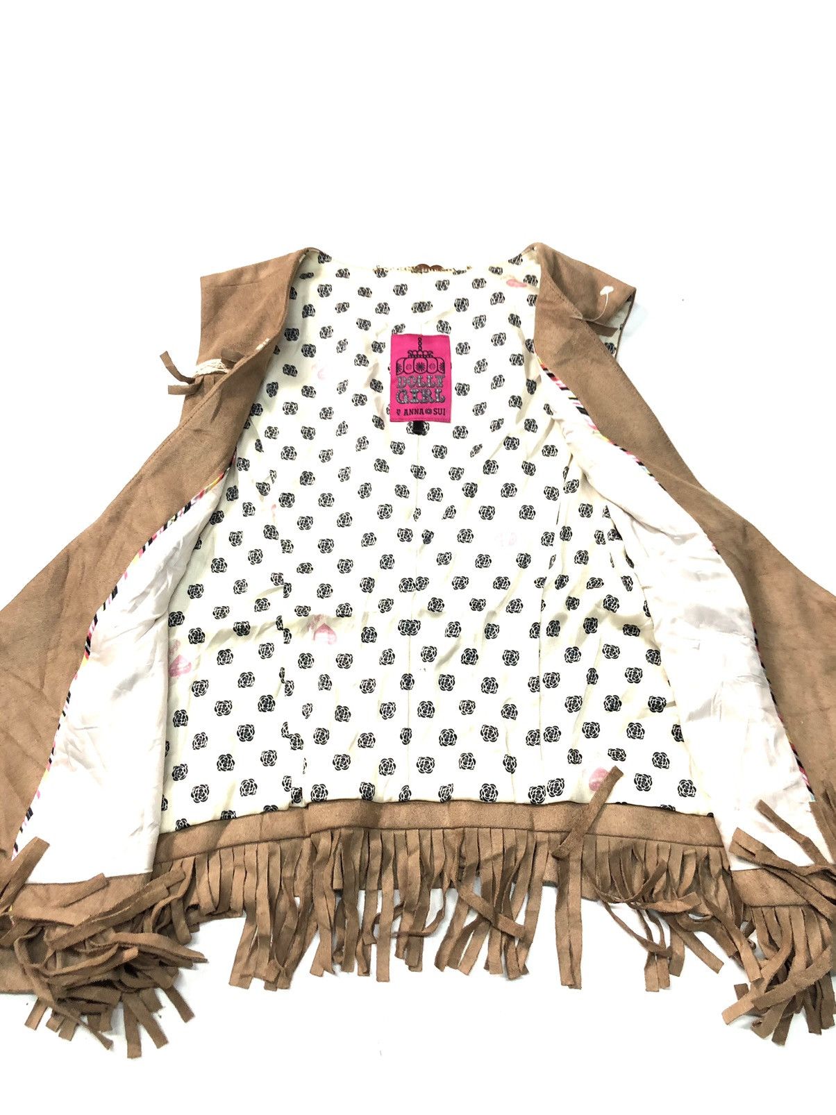Anna Sui × Designer DOLLY GIRL BY ANNA SUI SUEDE APACHE NATIVE VEST FOR GIRLLL Size XS / US 0-2 / IT 36-38 - 5 Thumbnail