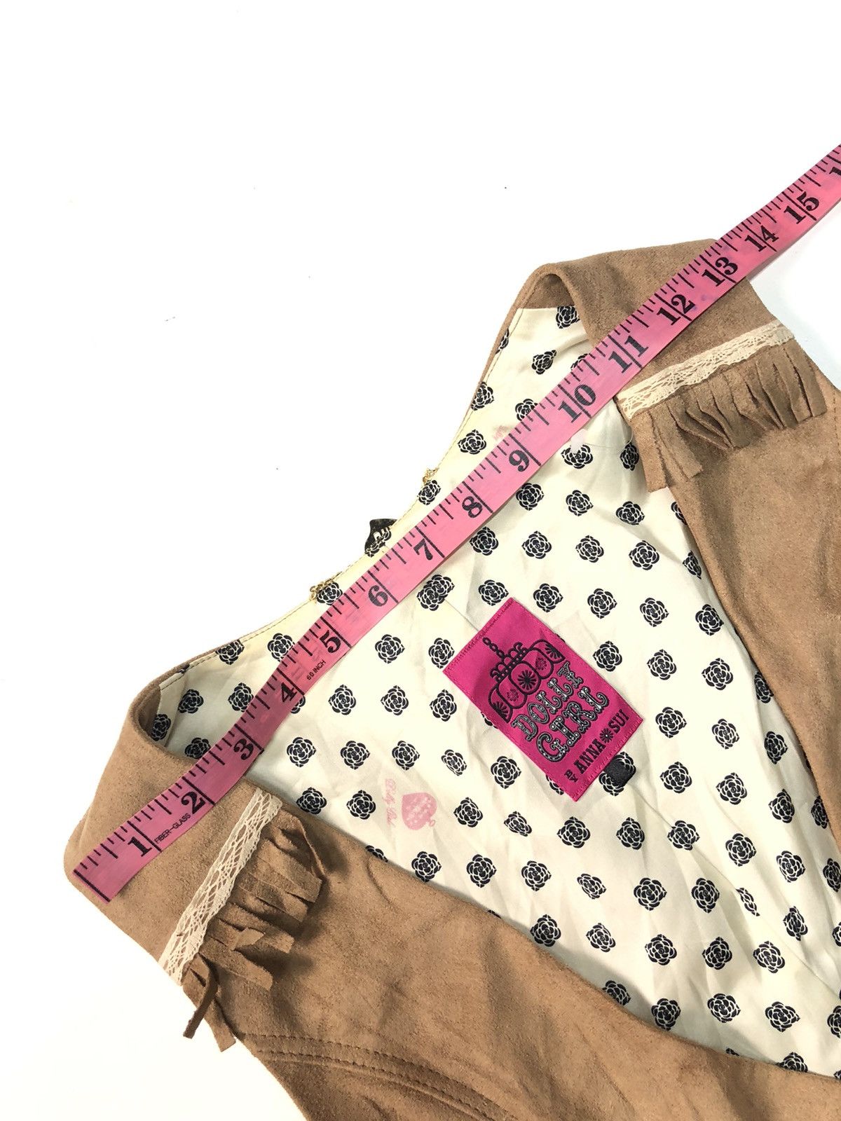 Anna Sui × Designer DOLLY GIRL BY ANNA SUI SUEDE APACHE NATIVE VEST FOR GIRLLL Size XS / US 0-2 / IT 36-38 - 15 Thumbnail