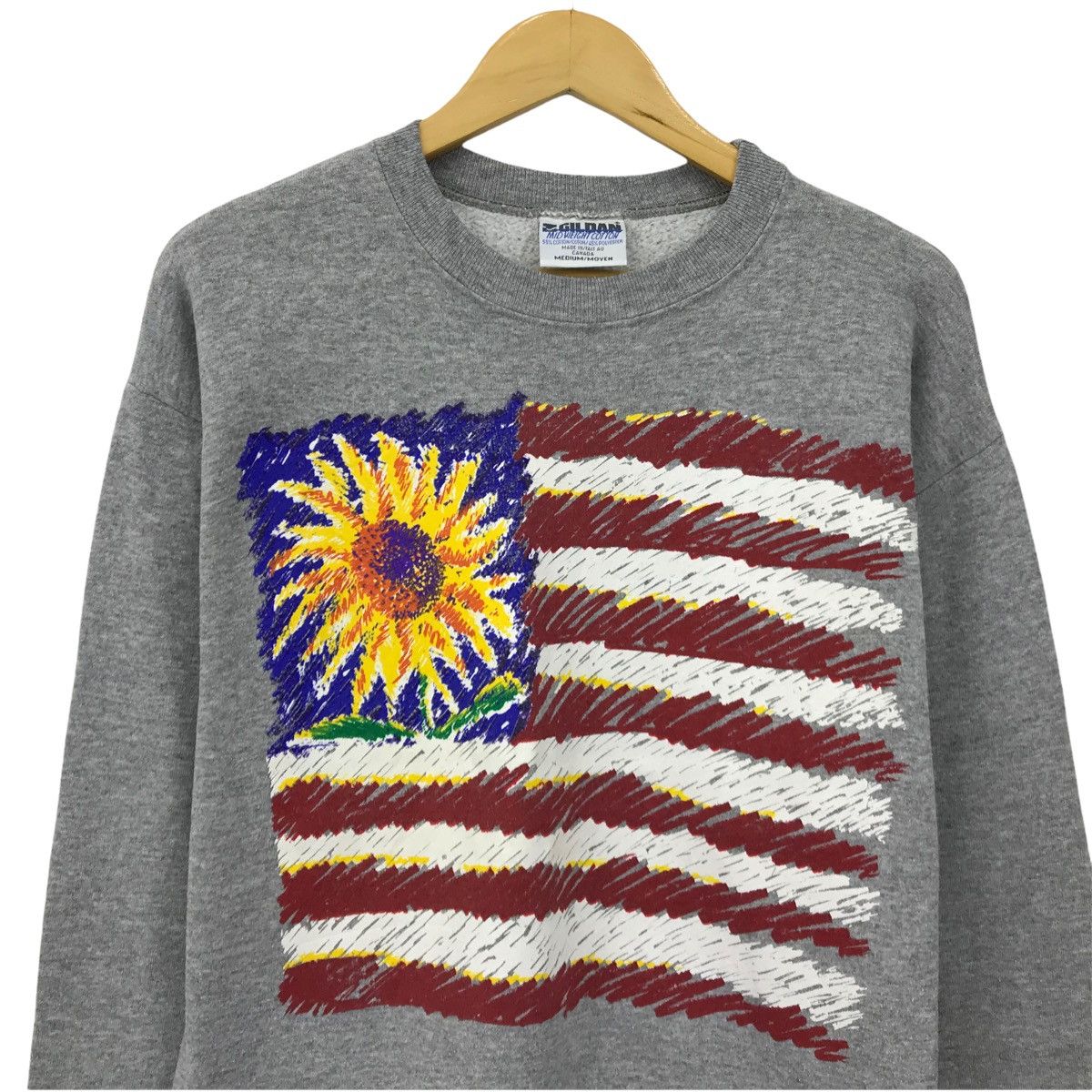 Sports Specialties × Vintage Vintage USA Flag Art Design Sweatshirt Pullover Jumper Size US M / EU 48-50 / 2 - 2 Thumbnail