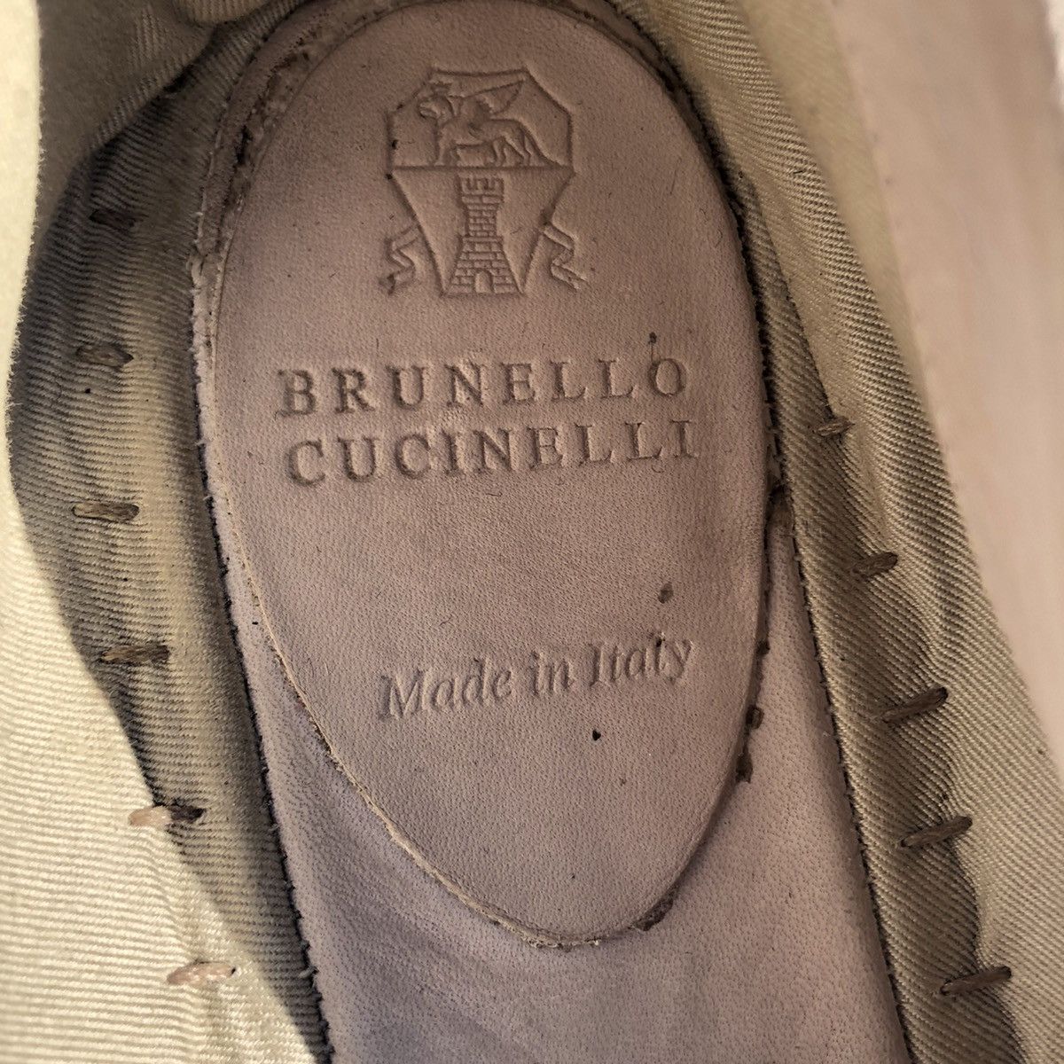 Brunello Cucinelli Brunello Cucinelli Monili Cap-Toe Suede Espadrille Flats Size US 7.5 / IT 37.5 - 6 Thumbnail