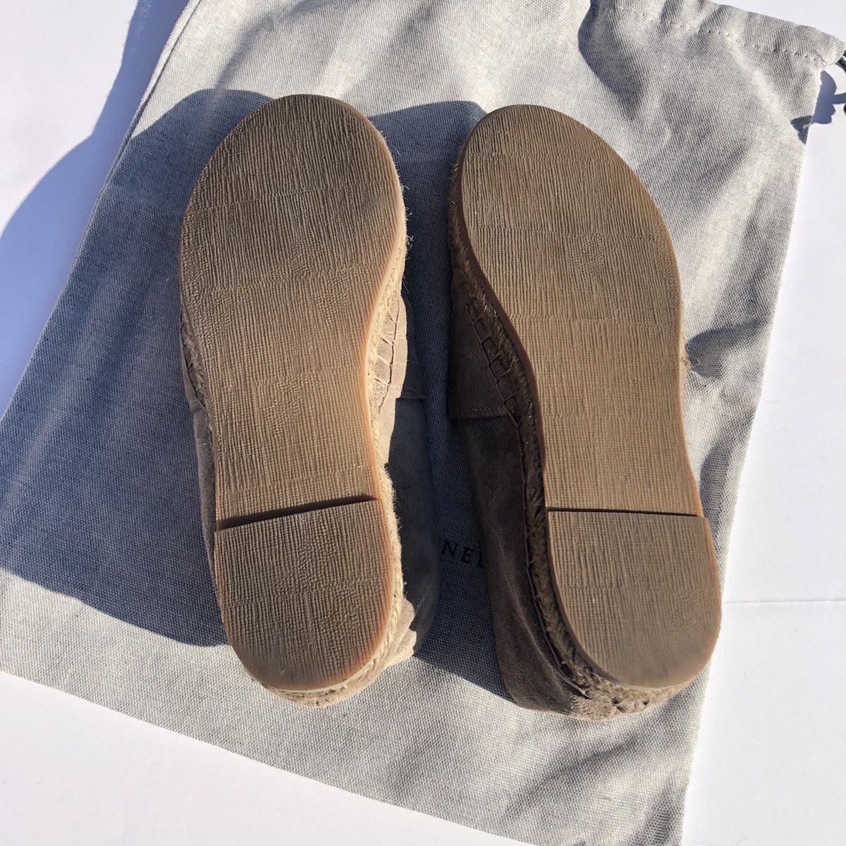 Brunello Cucinelli Brunello Cucinelli Monili Cap-Toe Suede Espadrille Flats Size US 7.5 / IT 37.5 - 5 Thumbnail